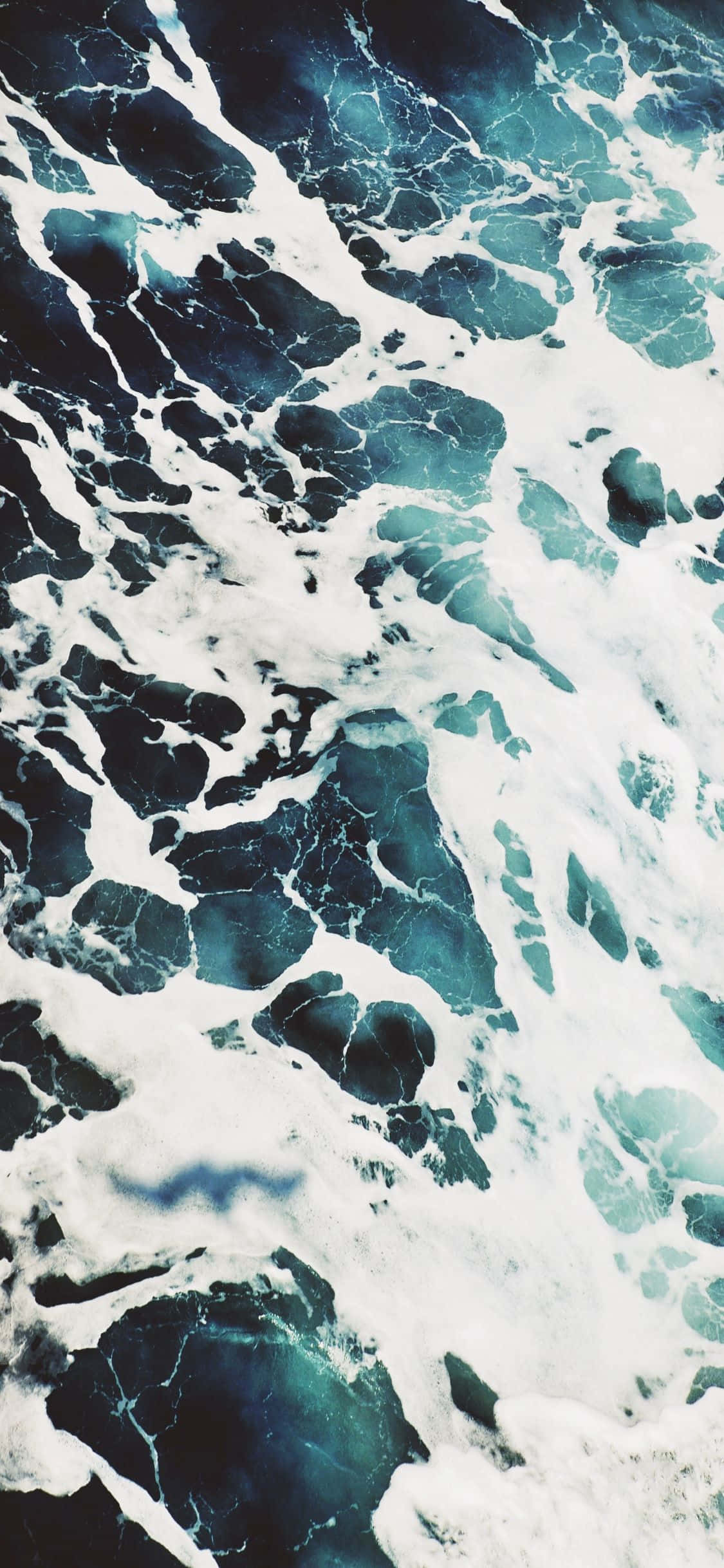 Fondo de mármol iPhone X con océano ondulante Fondos de pantalla