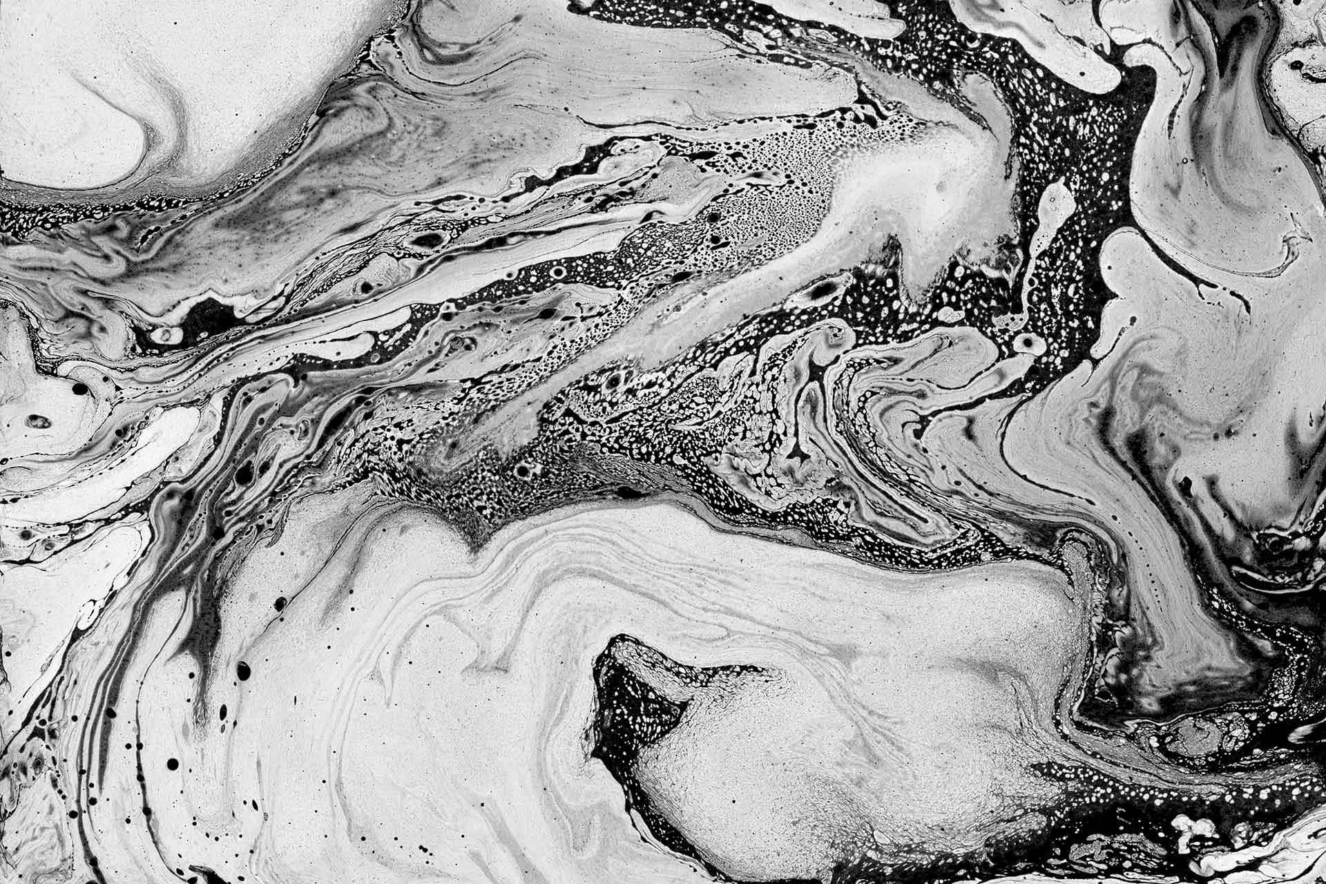 Fondo de Mármol Líquido Blanco y Negro Fondos de pantalla
