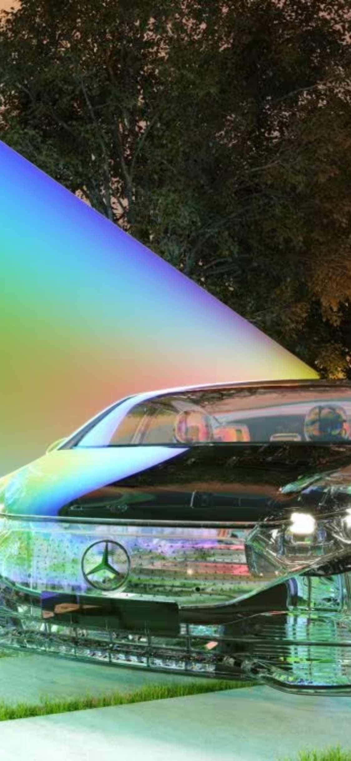 Fondo iPhone XS Mercedes Reflejante Mercedes-Benz Clase S Fondos de pantalla