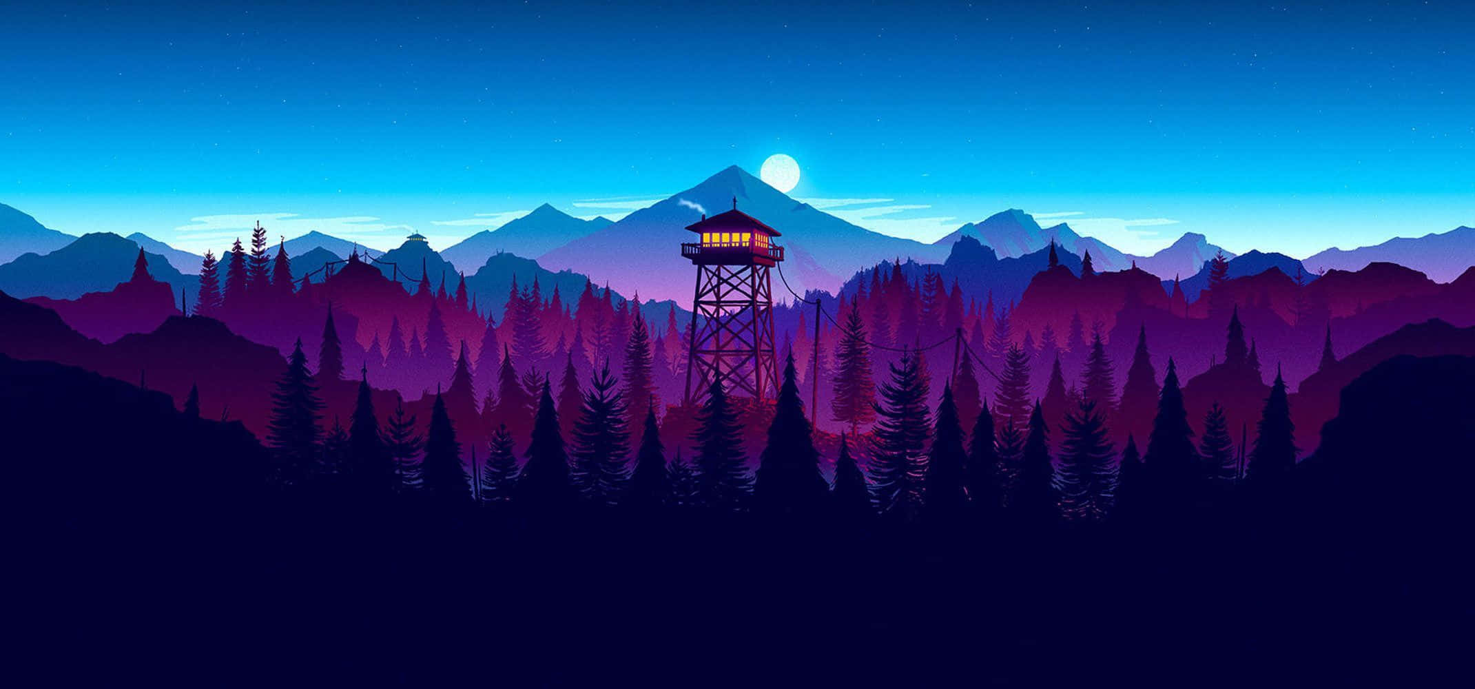 Fondo de monitor de las montañas de Firewatch Fondos de pantalla