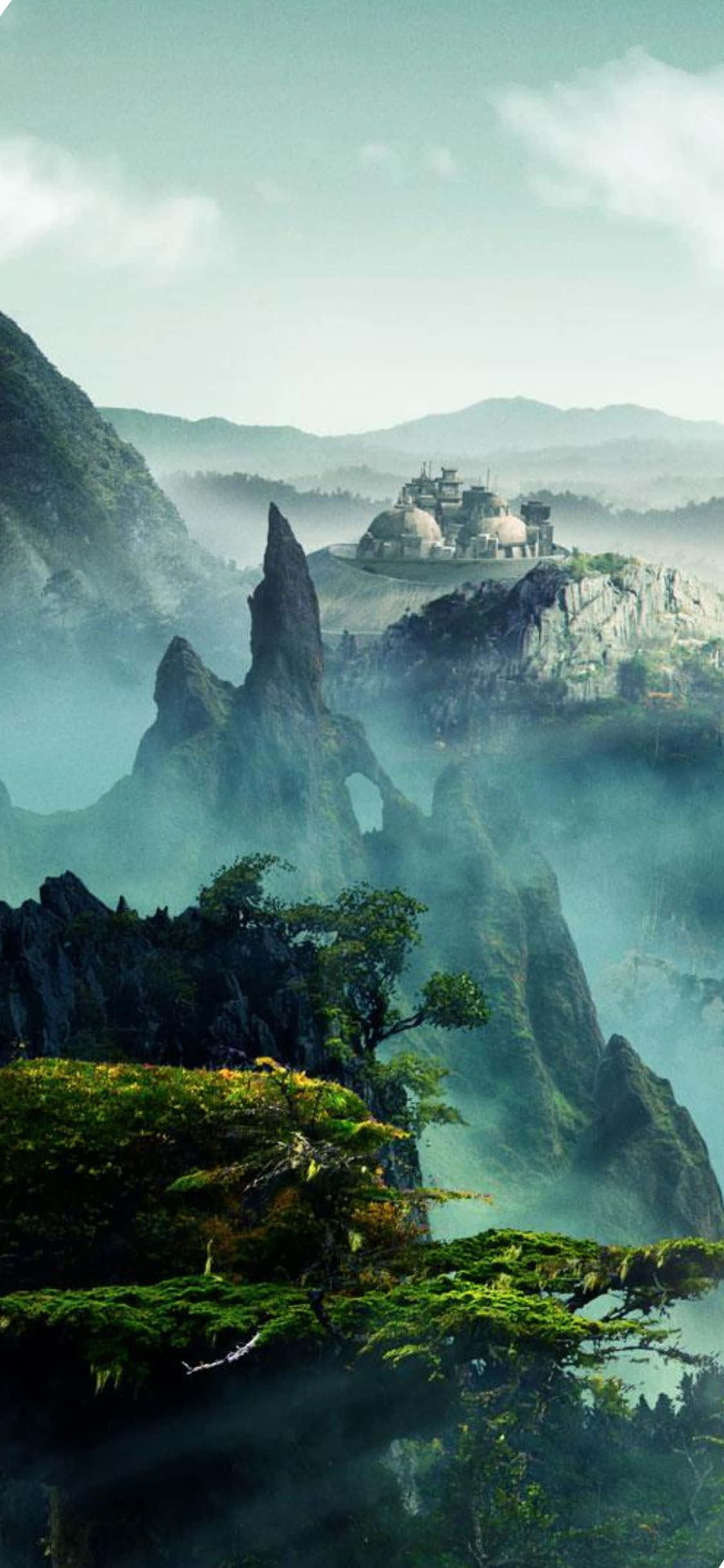Espectacular Fondo iPhone XS Civilization Beyond Earth Montañas Neblinosas Fondos de pantalla