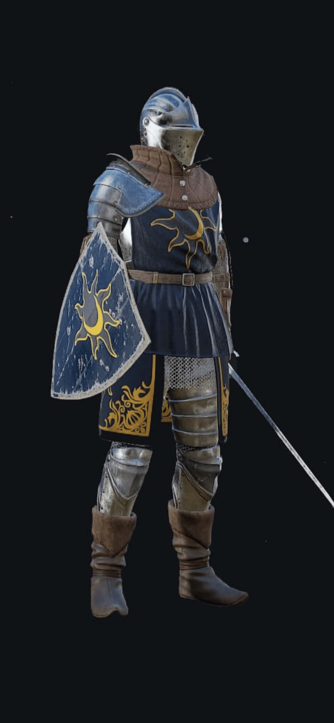 Fondo de Mordhau Guerrero Azul iPhone Xs Fondos de pantalla