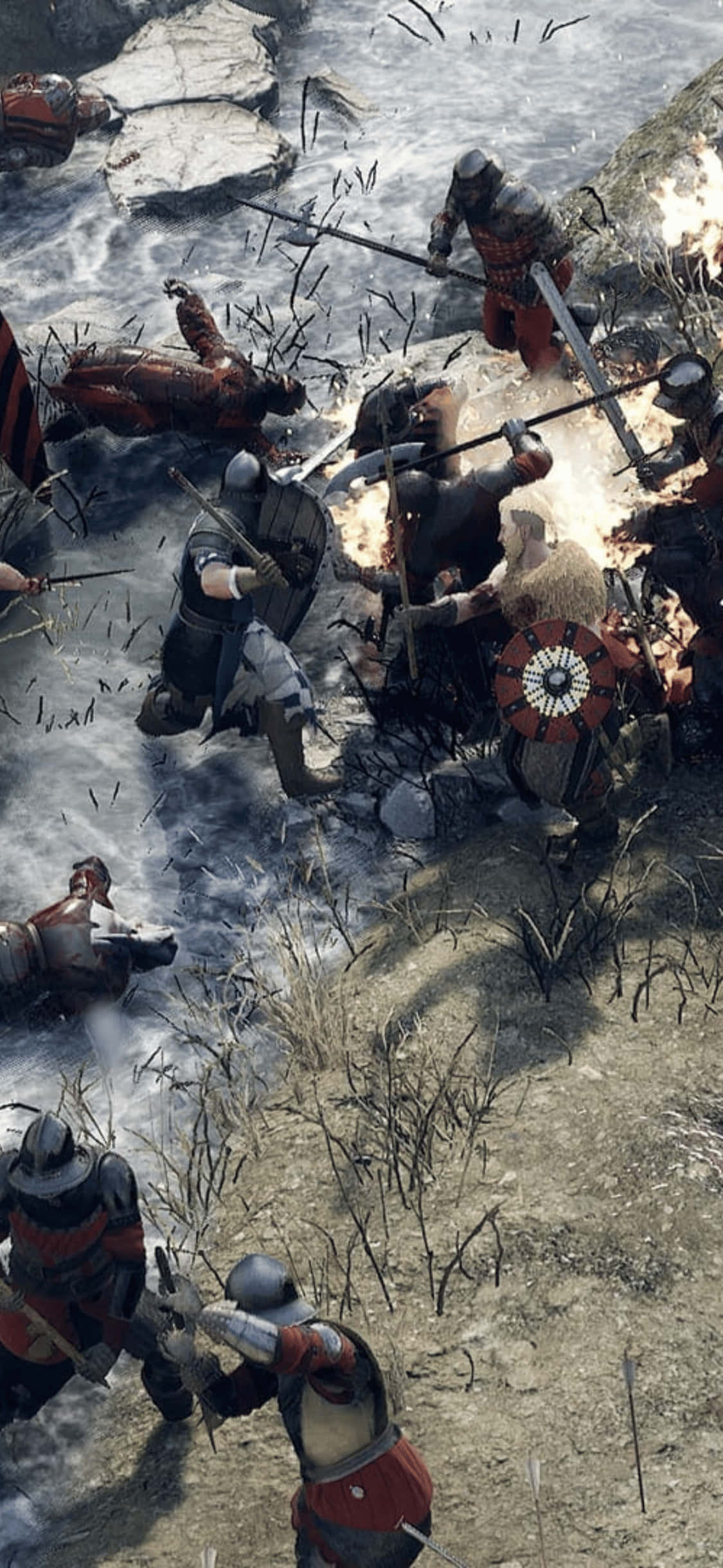 Fondo de Mordhau Guerrero Chocando iPhone Xs Fondos de pantalla