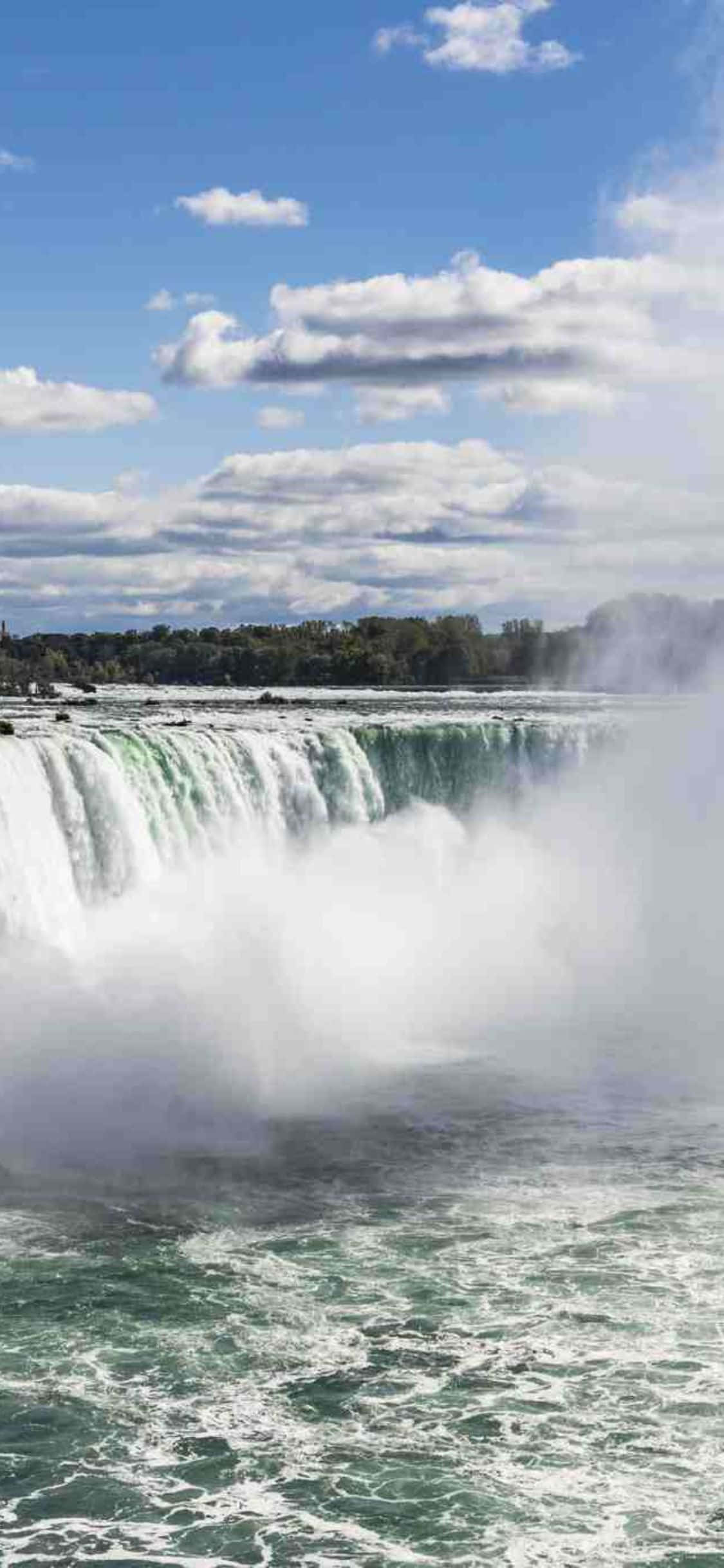 Fondo de Niebla en las Cataratas del Niágara para iPhone X Fondos de pantalla