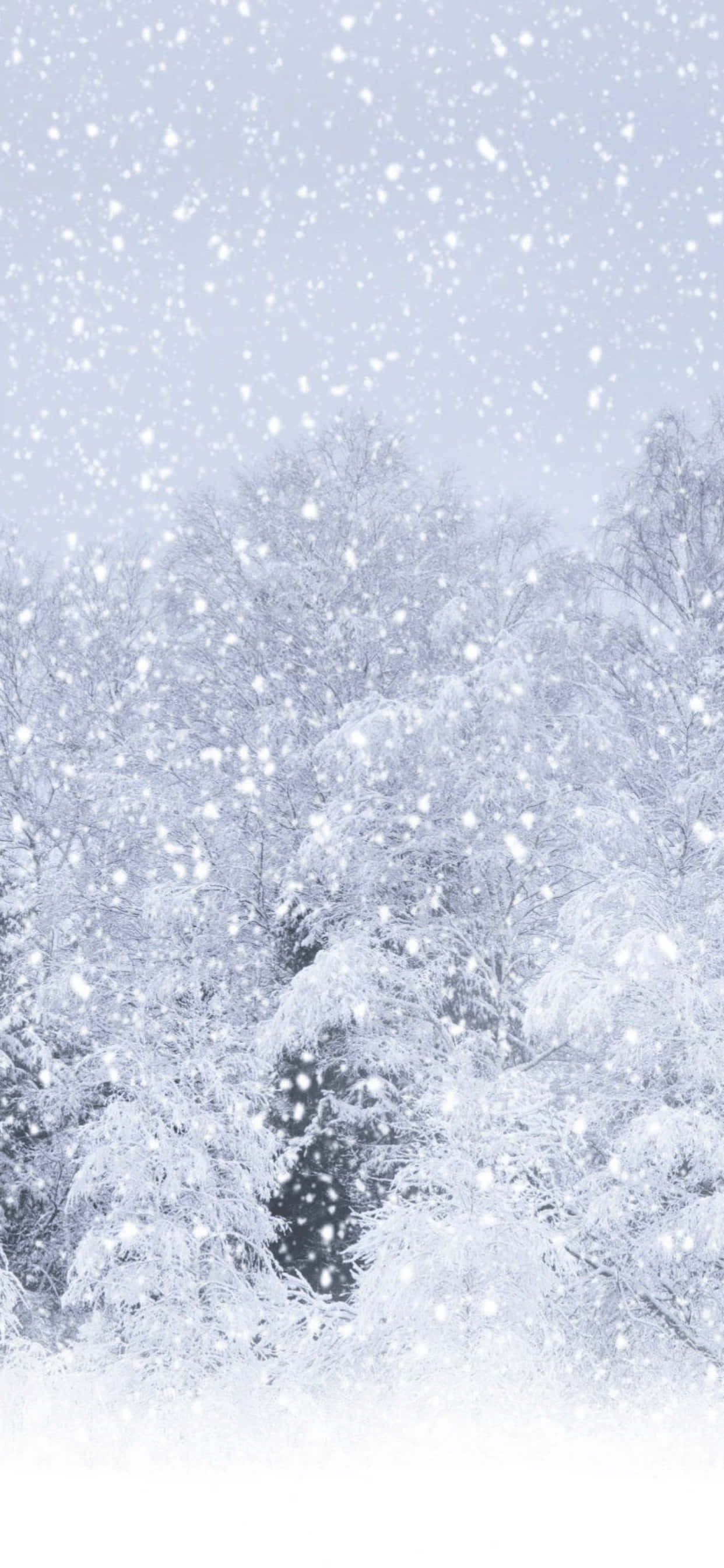 Fondo de Nieve Espesa Cayendo para iPhone XS Max Invierno Fondos de pantalla