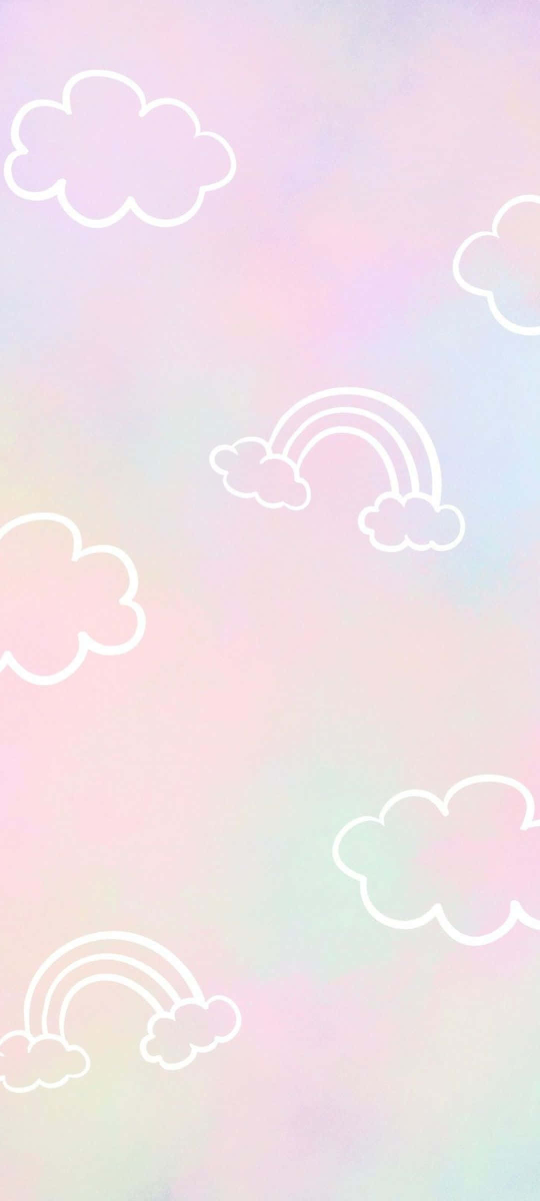 Fondo de Nubes Pastel y Arcoíris Fondos de pantalla