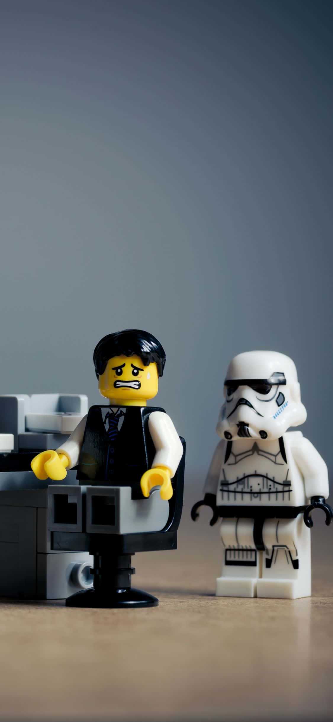Fondo de oficina con Lego para iPhone XS Fondos de pantalla