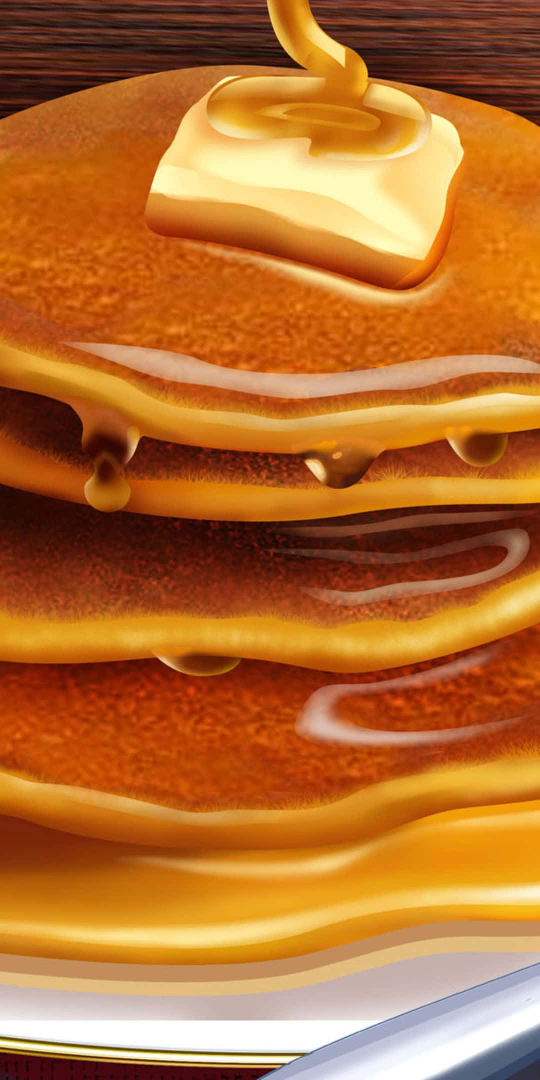Fondo de Panqueques con Mantequilla y Jarabe para Pixel 3 Fondos de pantalla