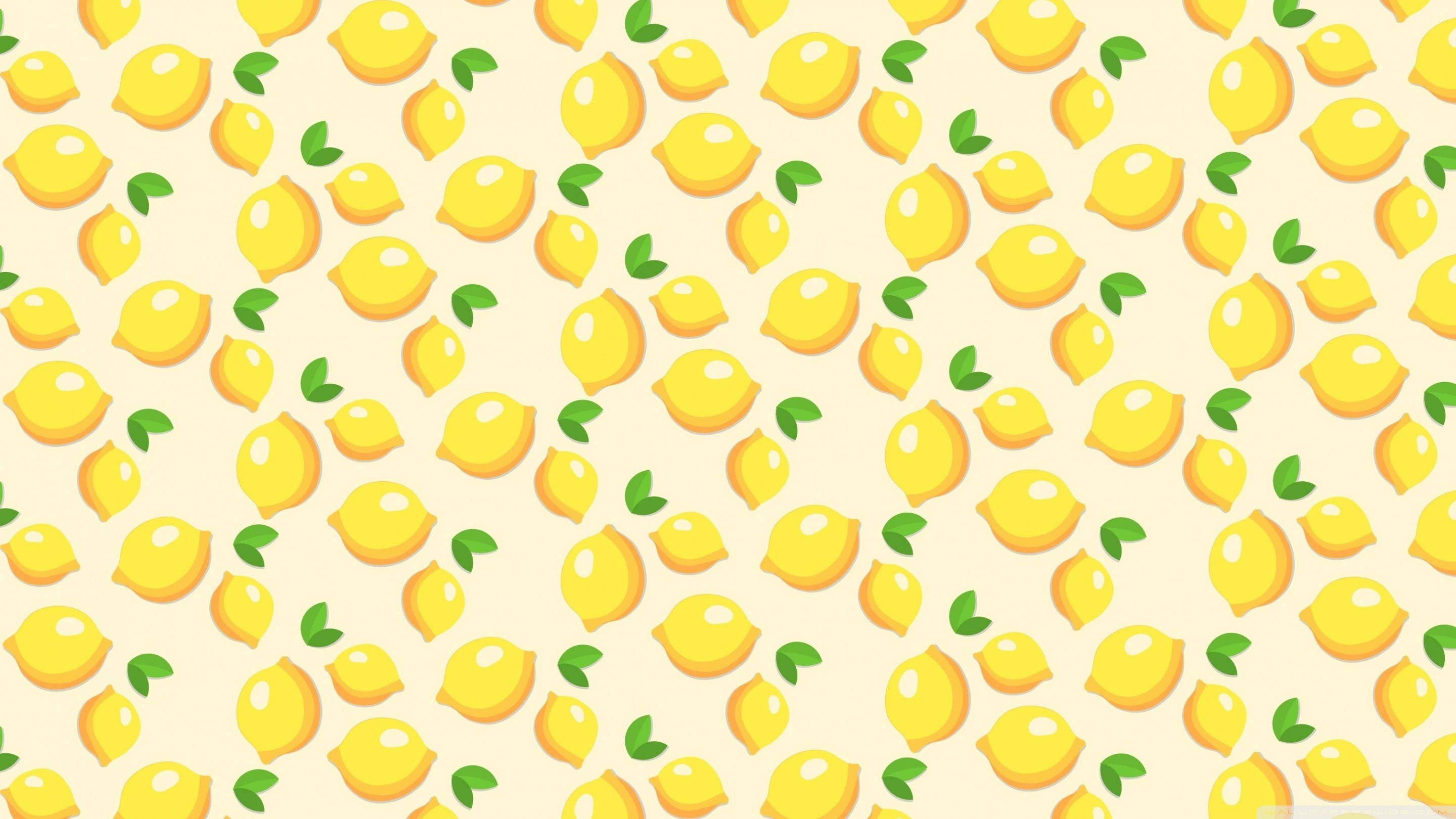 Fondo de pantalla collage de limones amarillos estético para computadora Fondos de pantalla