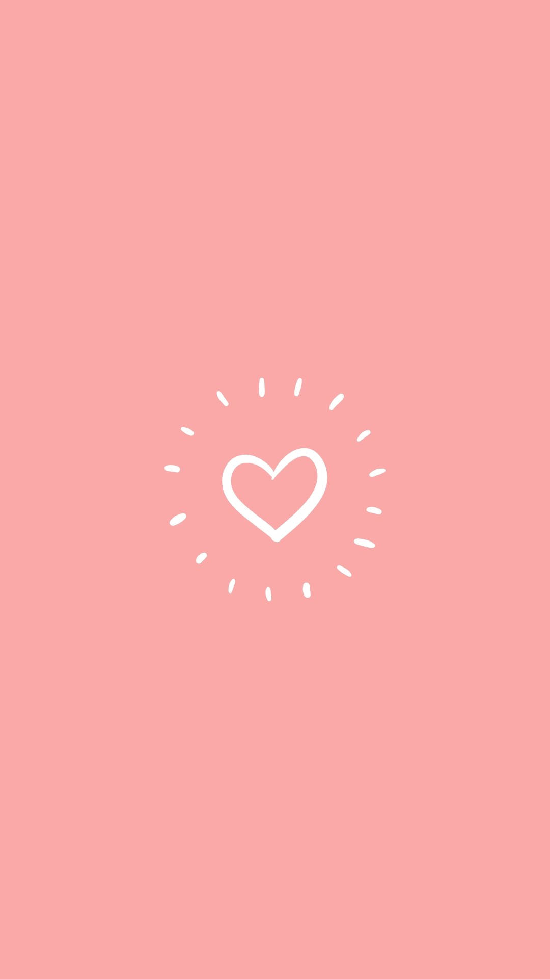 Fondo de Pantalla Cute para iPhone de Corazón y Líneas Fondos de pantalla