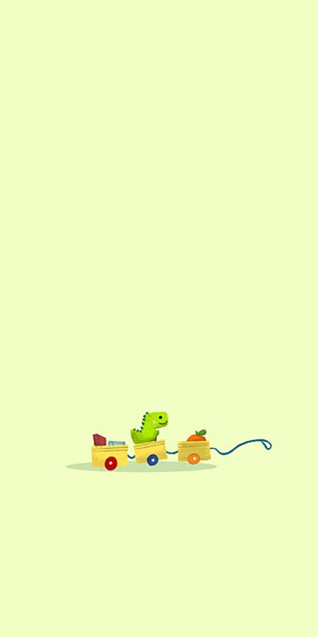 Fondo de pantalla Toy Dino Kawaii para iPhone Fondos de pantalla