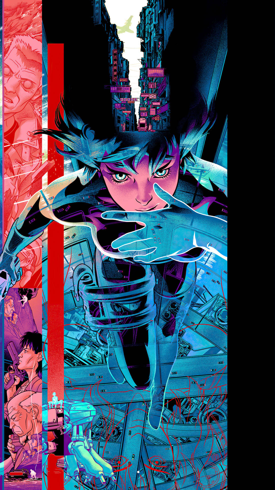 Fondo de pantalla abstracto de Ghost in the Shell para celular Fondos de pantalla