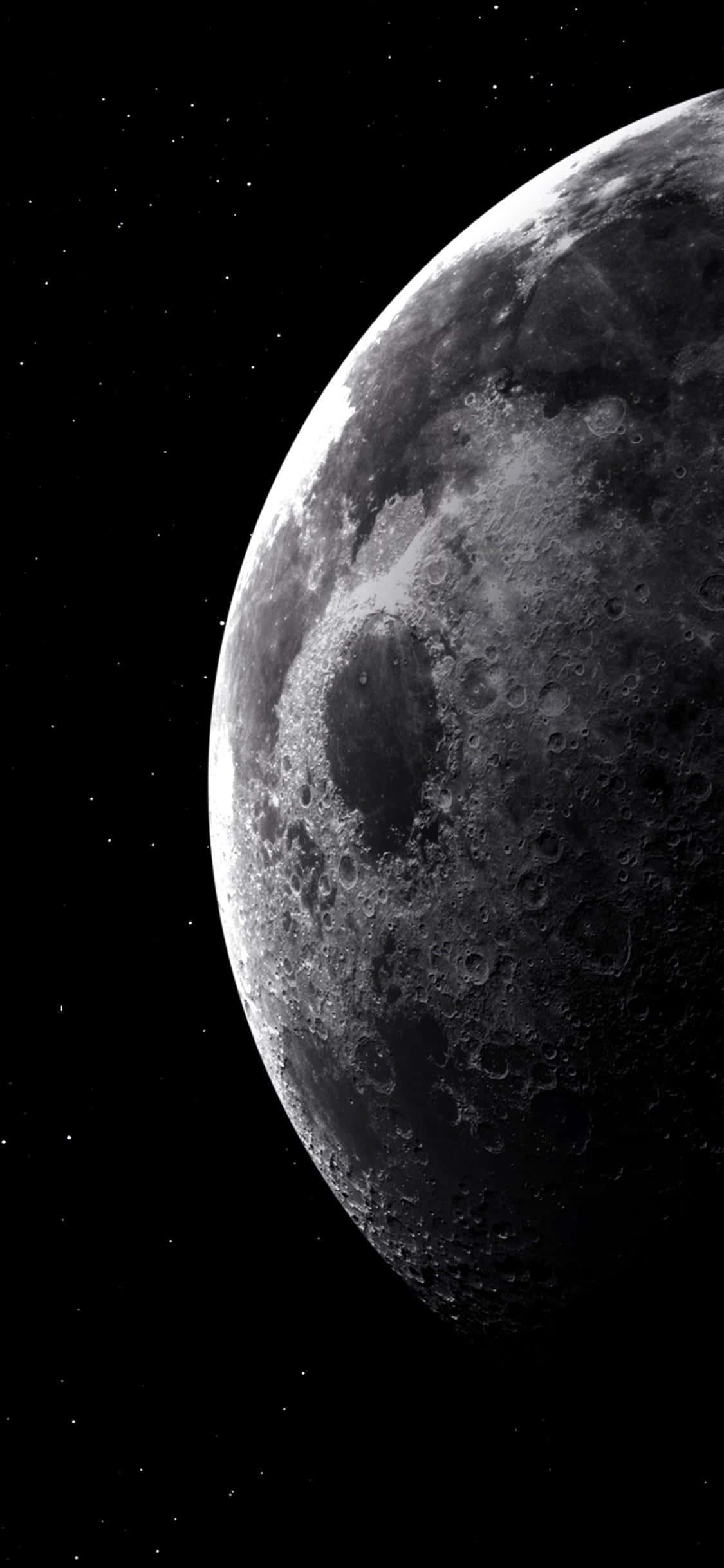 Fondo de Pantalla iPhone Curva Lunar Fondos de pantalla