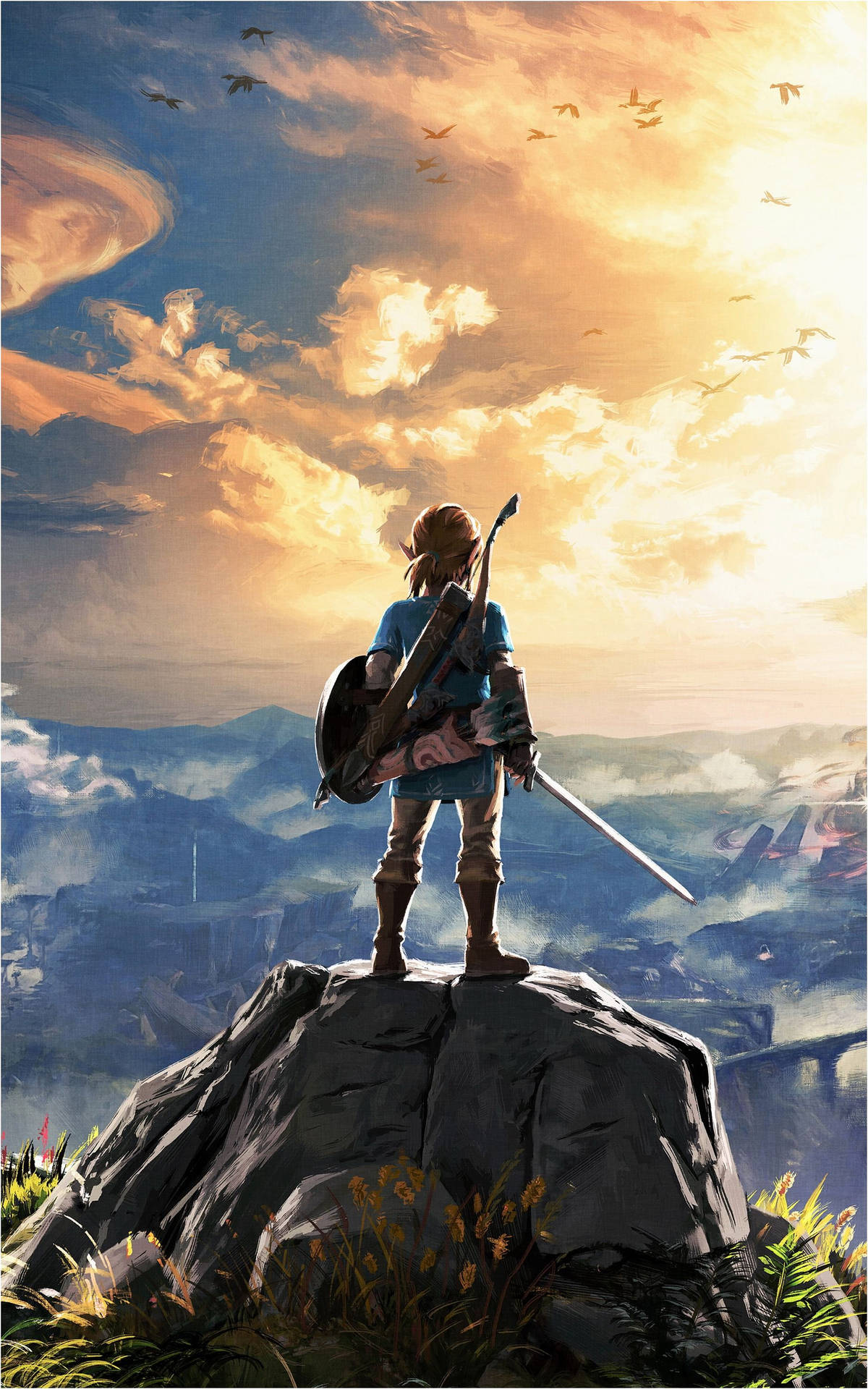 Fondo de pantalla gamer de The Legend of Zelda para teléfono
