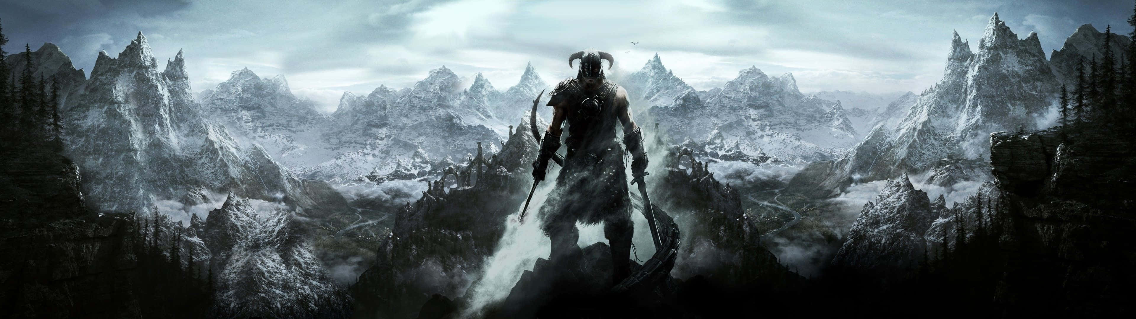 Fondo de pantalla espectacular de Skyrim para monitor Pixel 3 Fondos de pantalla