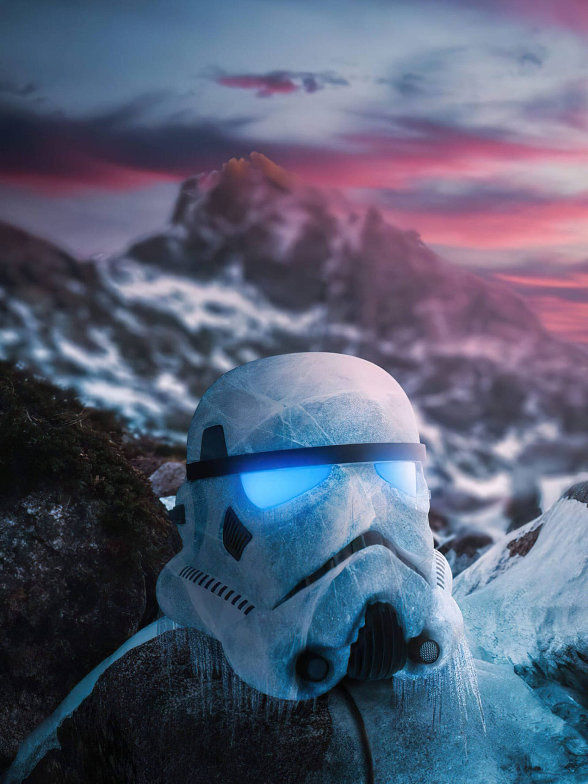 Fondo de pantalla estético de Stormtrooper congelado para iPad Fondos de pantalla
