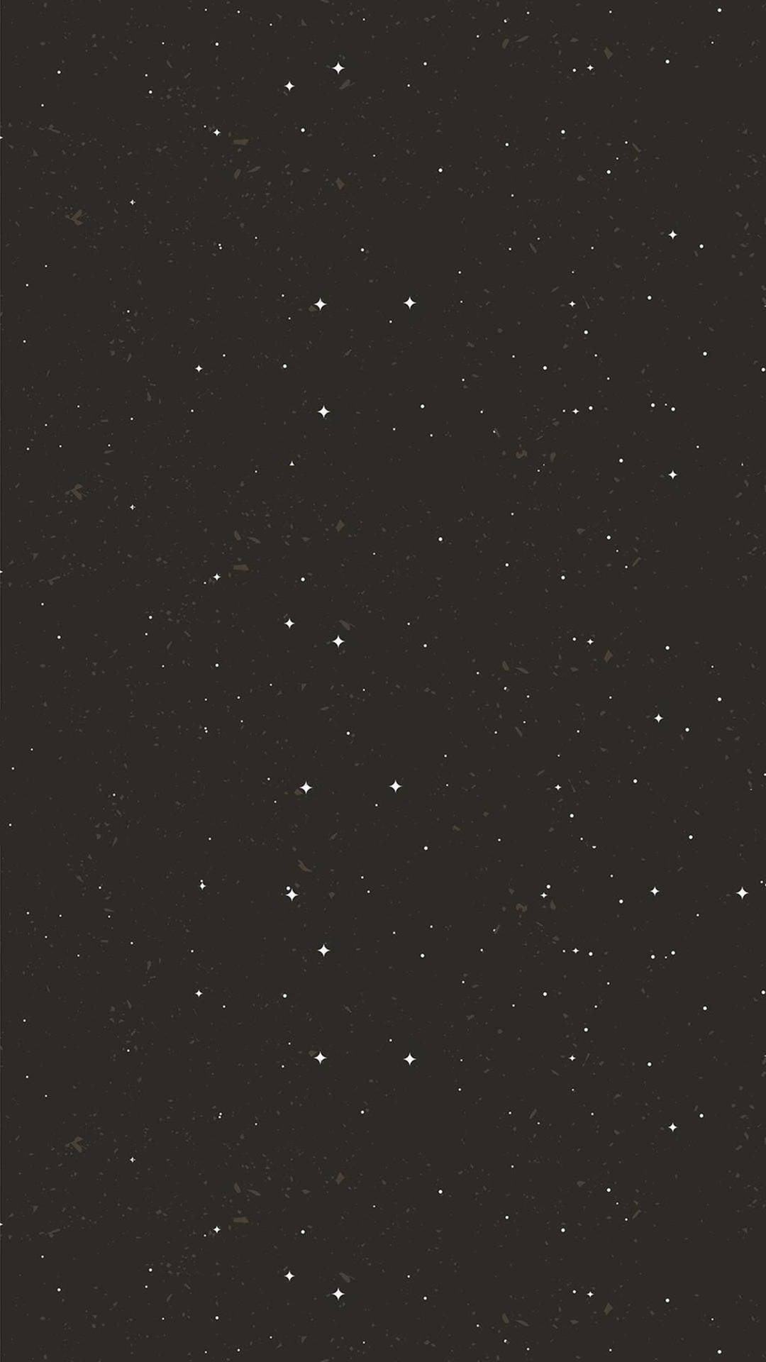 Fondo de pantalla minimalista negro con cielo estrellado