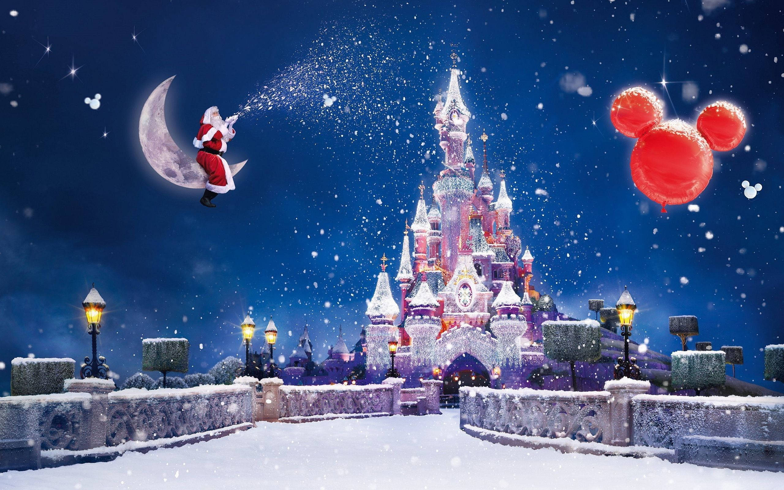 Fondo de Pantalla Navideño Disneyland París Fondos de pantalla