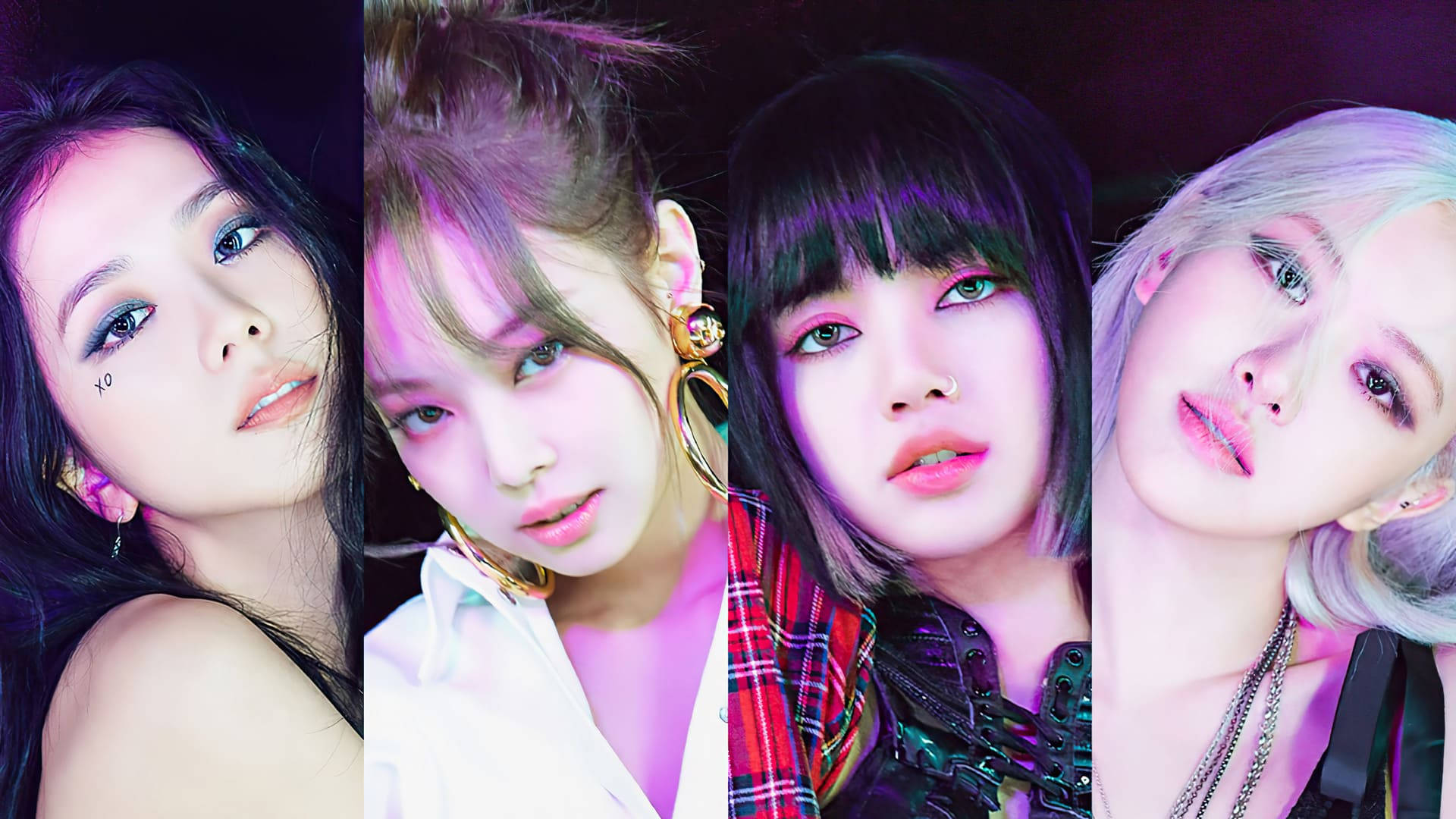 Collage Primer Plano Blackpink Escritorio Fondos de pantalla