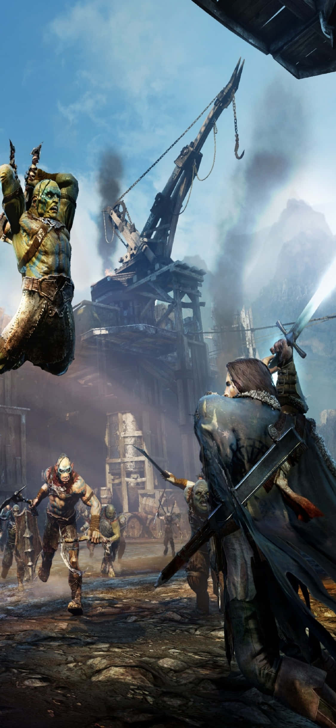 Fondo de pantalla de Shadow of Mordor para iPhone X: Talion Fondos de pantalla