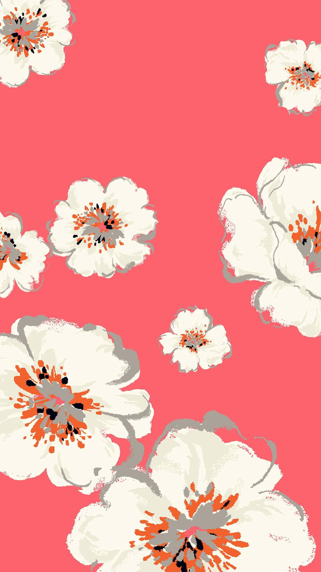 Fondo de pantalla para iPhone con patrón floral hermosamente diseñado Fondos de pantalla