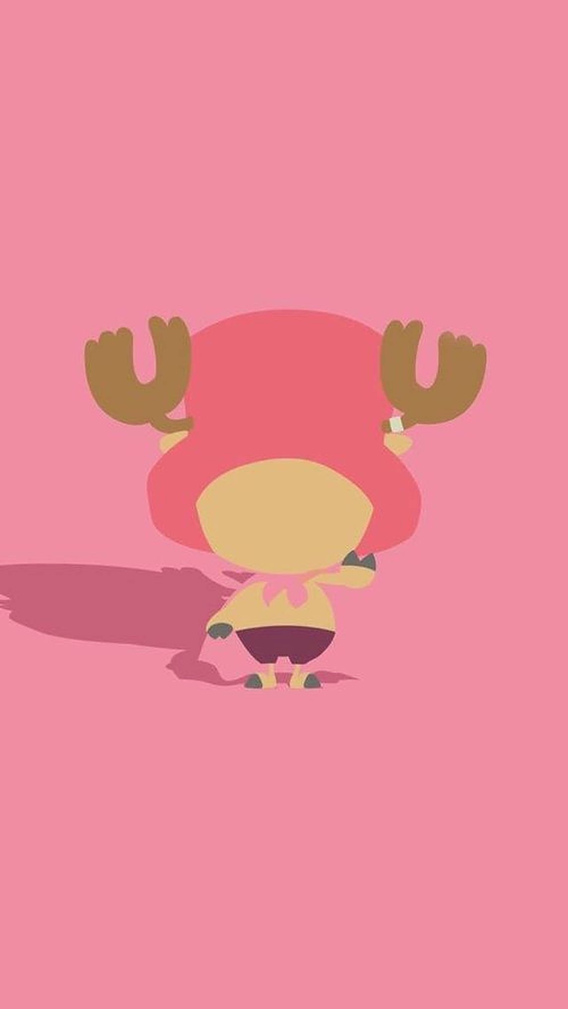 Fondo de pantalla minimalista de Chopper de One Piece para iPhone Fondos de pantalla