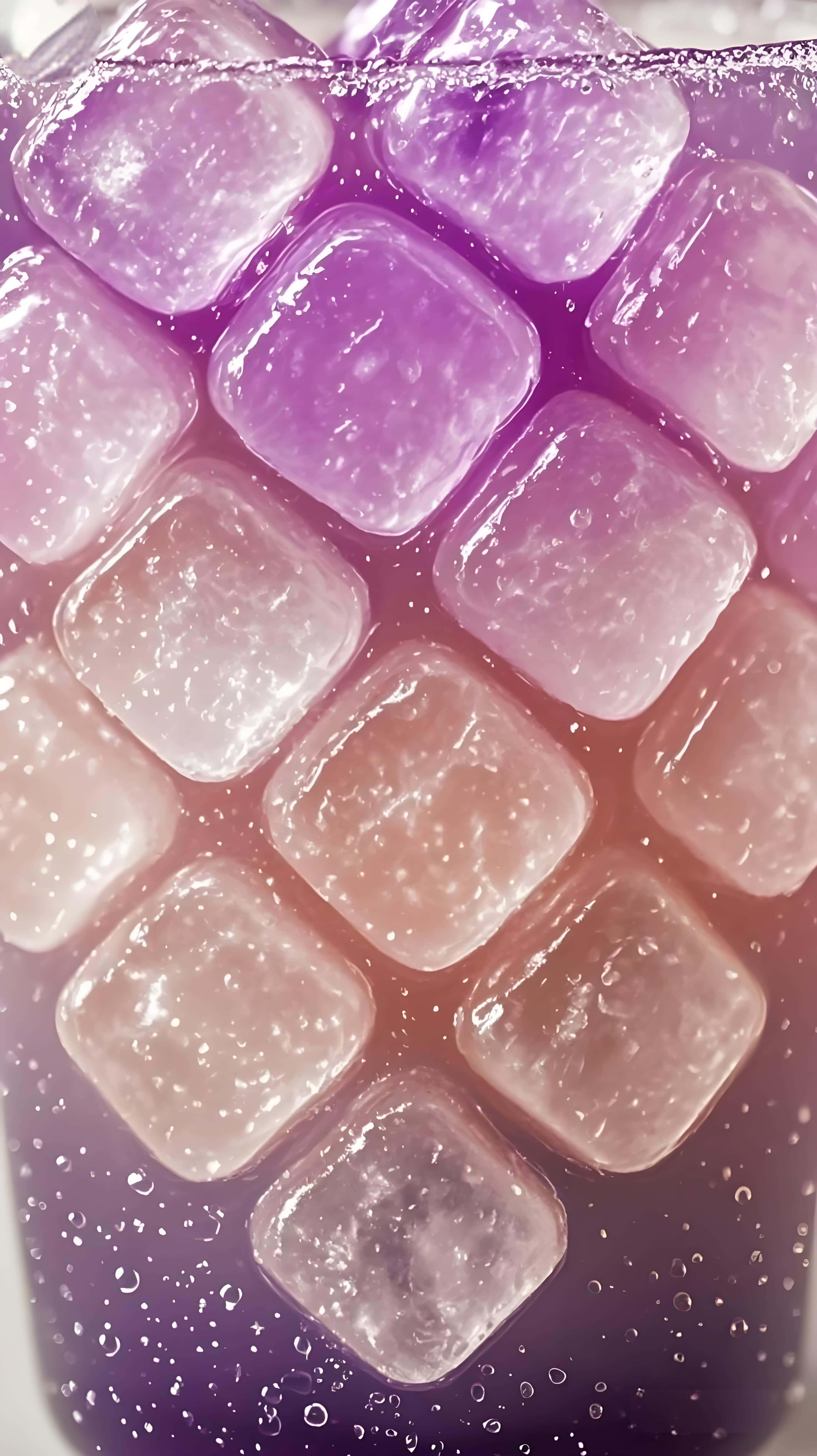 Fondo de Pantalla Degradado de Hielo Púrpura: Ambiente Refrescante de Verano Fondos de pantalla