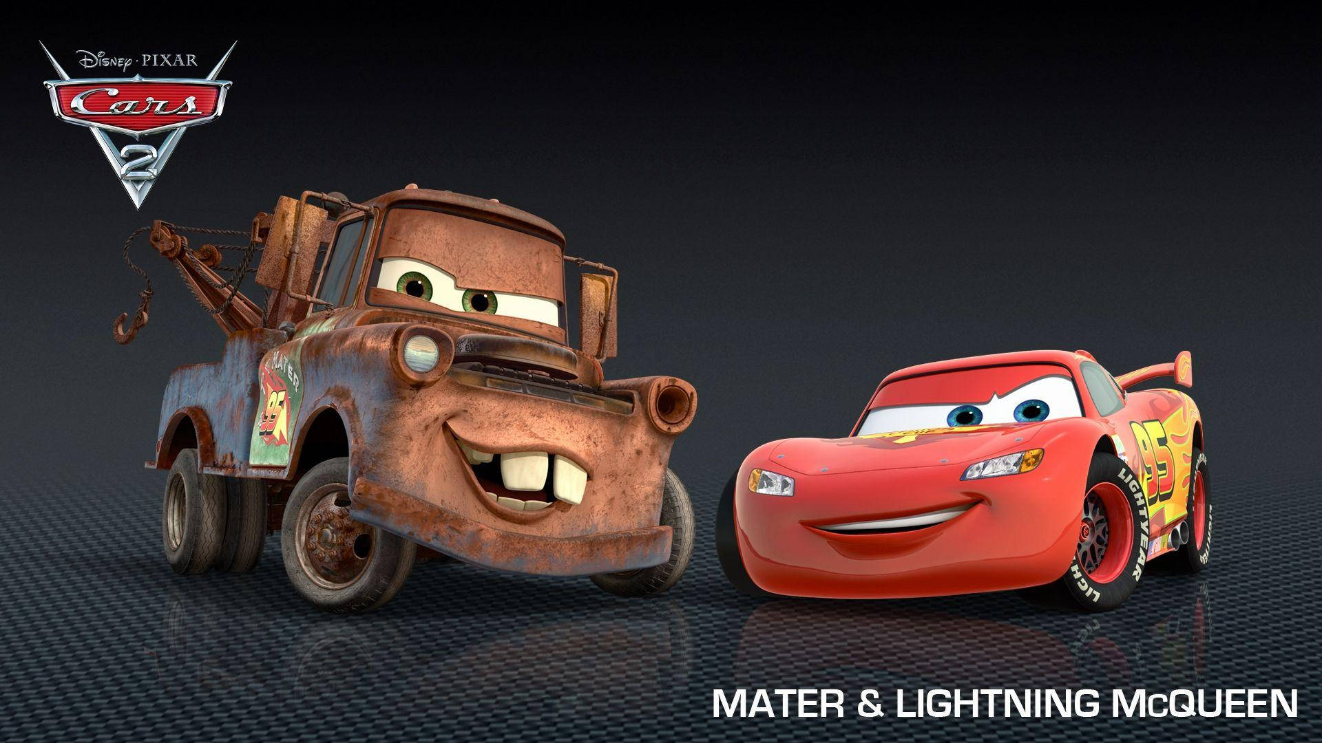 Fondo de pantalla HD de Cars de Disney 1920x1080 con Rayo McQueen y Mate Fondos de pantalla