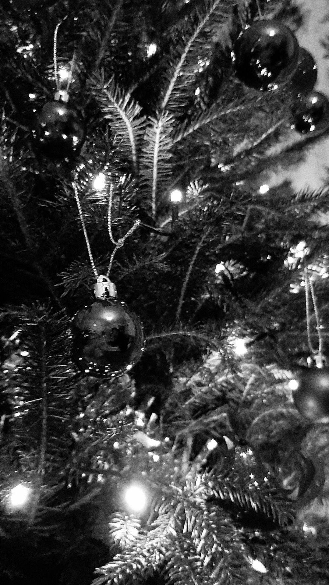 Fondo de pantalla navideño estético negro para iPhone Fondos de pantalla