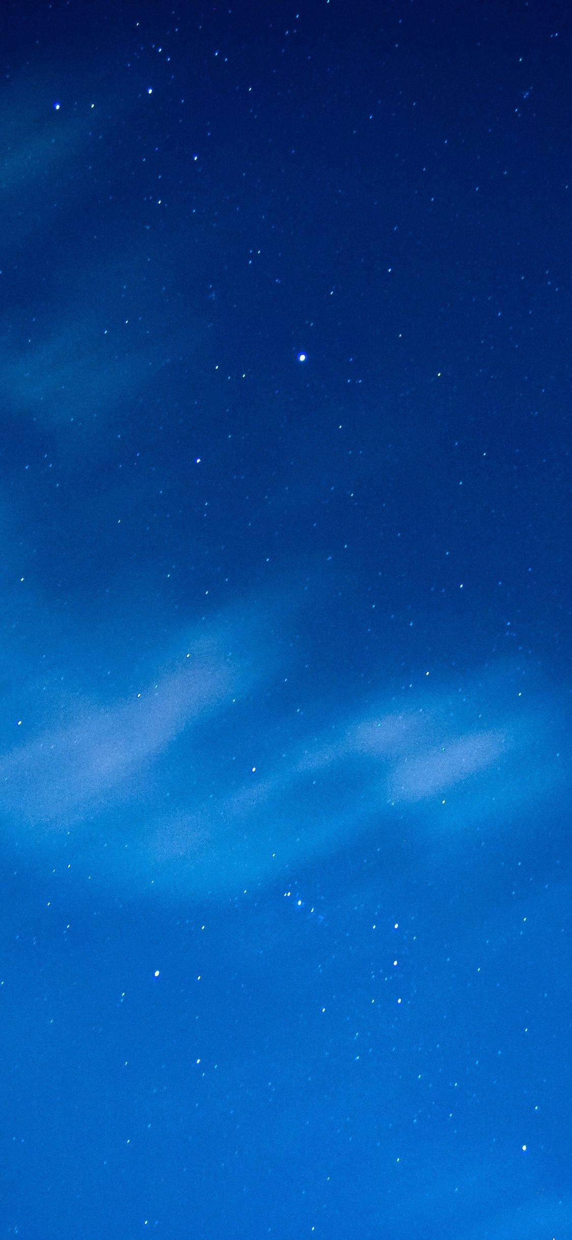 Fondo de pantalla iPhone Azul Cielo Nocturno Fondos de pantalla