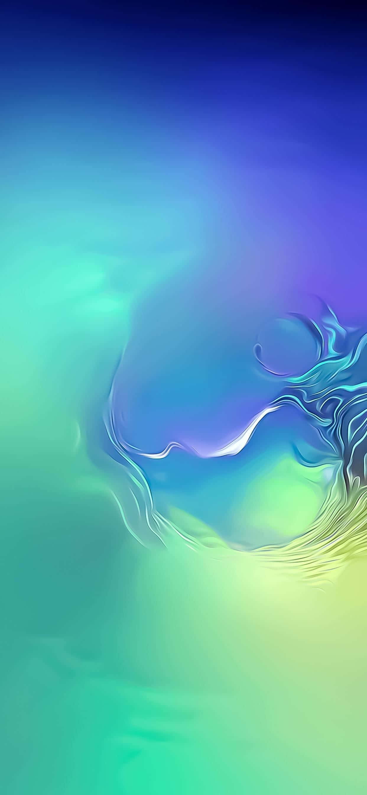 Fondo de pantalla impresionante para Galaxy S10 con colores vibrantes y diseño abstracto