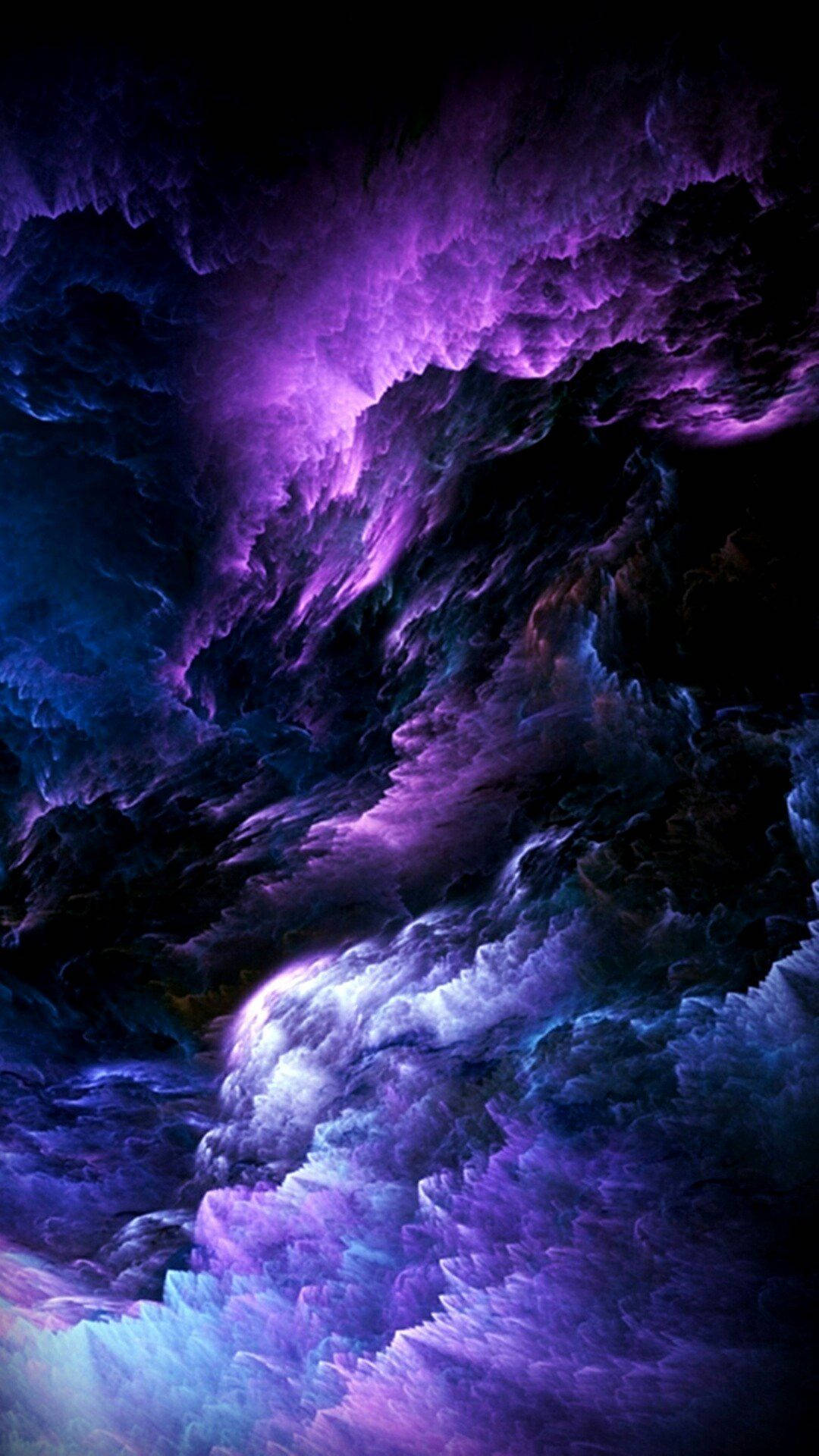 Fondo de pantalla estético morado para pantalla de bloqueo de iPhone