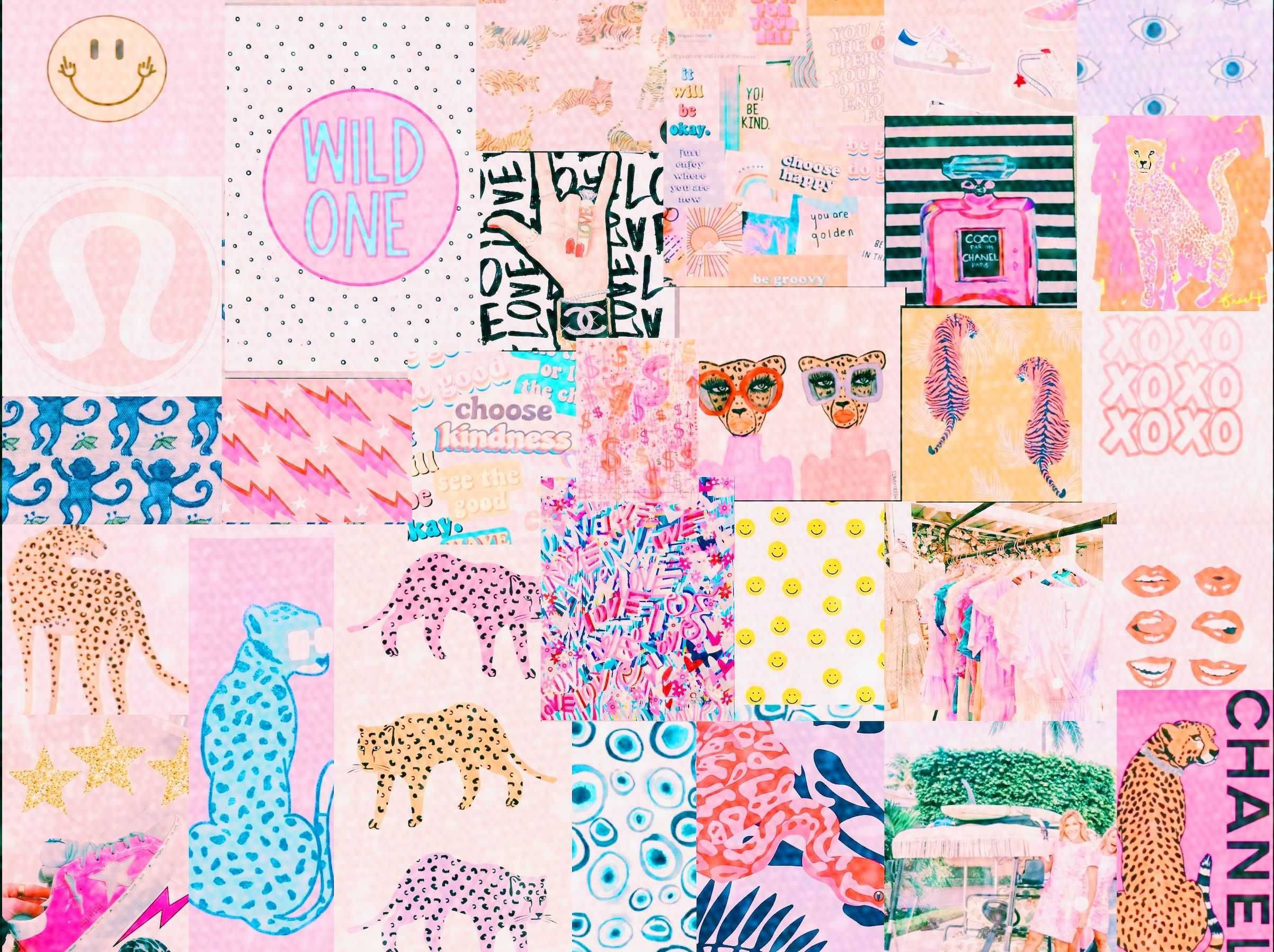 Fondo de pantalla rosa pastel estilo preppy Wild One Fondos de pantalla