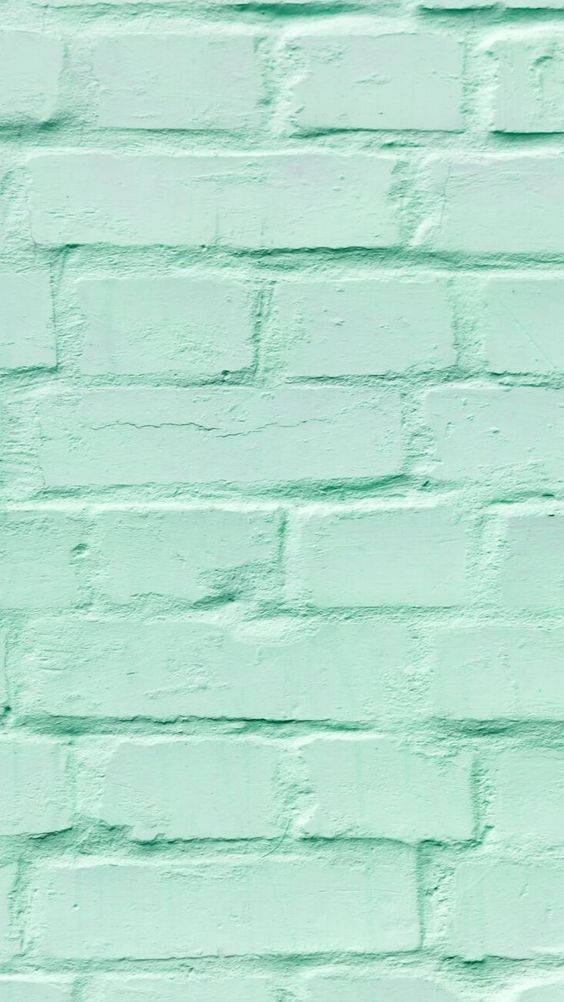 Fondo de Pantalla de Pared de Ladrillo Verde Menta para iPhone Fondos de pantalla
