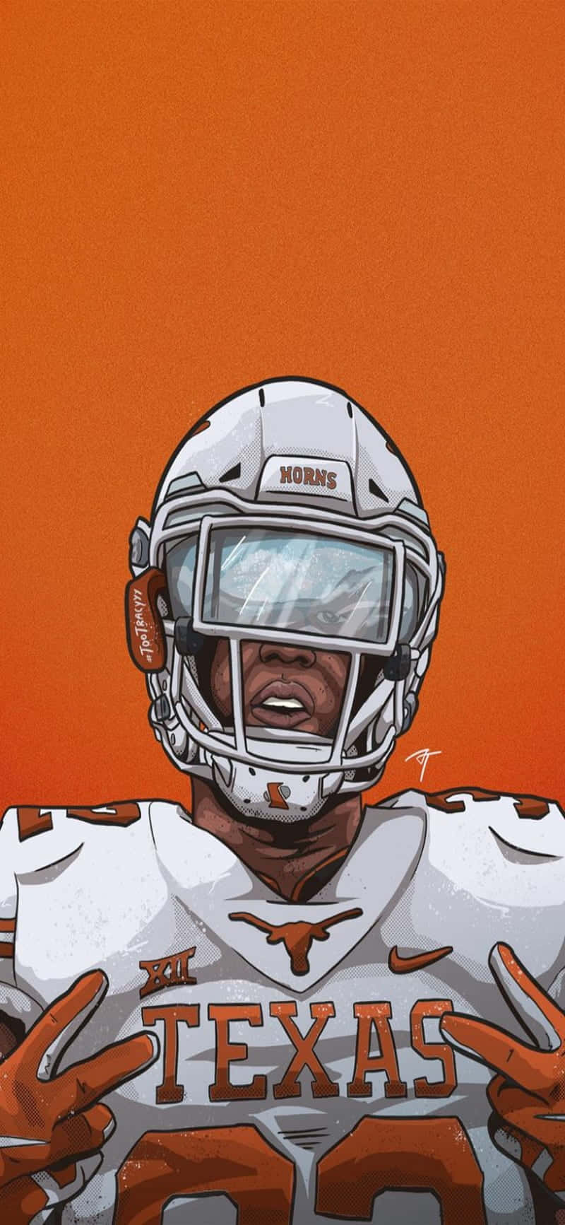 Fondo de pantalla naranja de Texas Longhorns para iPhone Fondos de pantalla