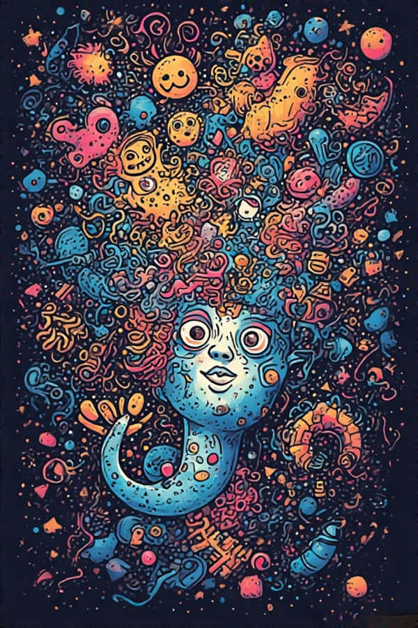Fondo de Pantalla de Arte Doodle Juguetón Creatividad Peculiar en 8K Fondos de pantalla