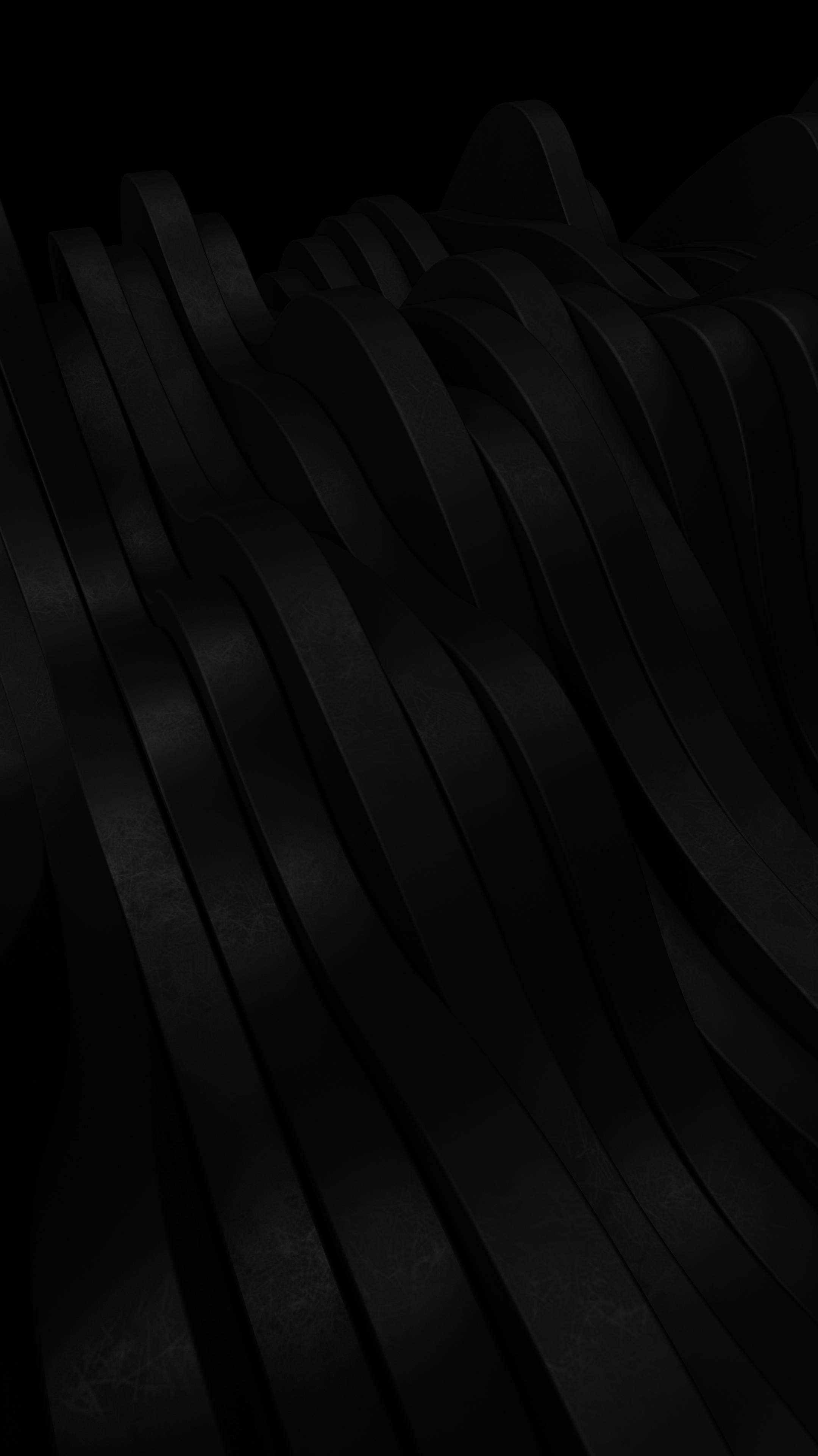 Fondo de Pantalla Abstracto 3D Minimalista Negro para Teléfono Fondos de pantalla