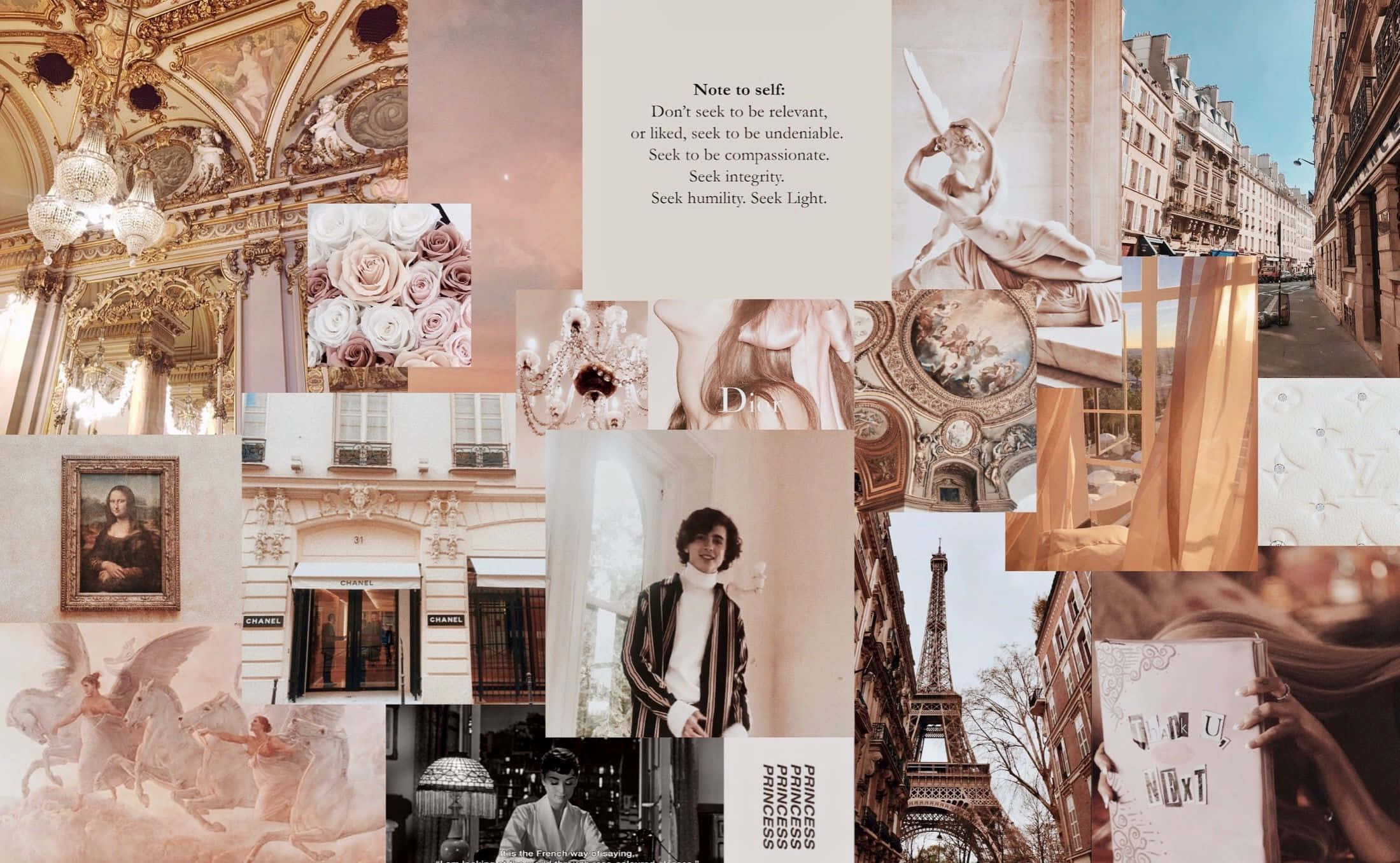 Fondo de Pantalla Collage Estético Vintage Fondos de pantalla