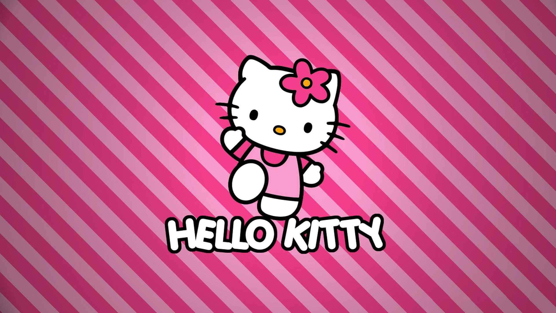 Fondo de pantalla colorido de saludo de Sanrio Fondos de pantalla