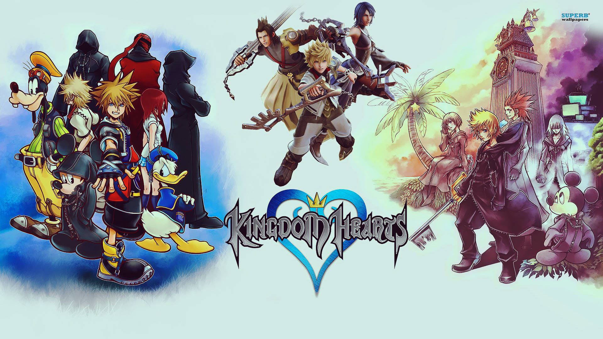 Fondo de pantalla con el logo de Kingdom Hearts Fondos de pantalla