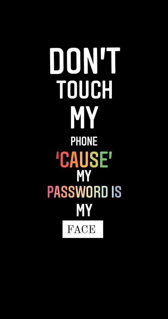 Fondo de pantalla de bloqueo astuto con bloqueo facial Fondos de pantalla