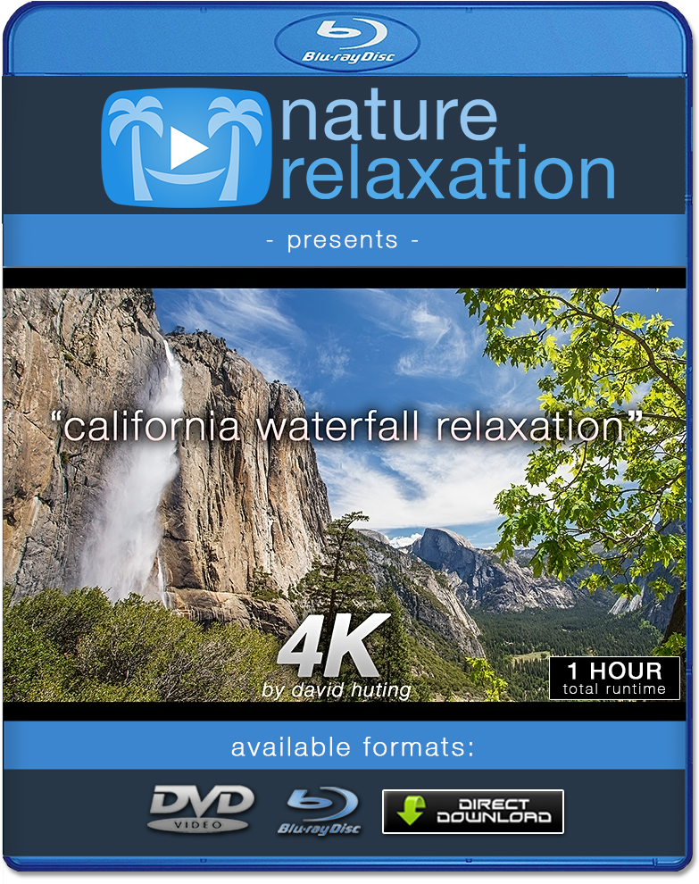 Fondo de pantalla de Cascada en California para Relajación - Portada de Blu Ray Fondos de pantalla