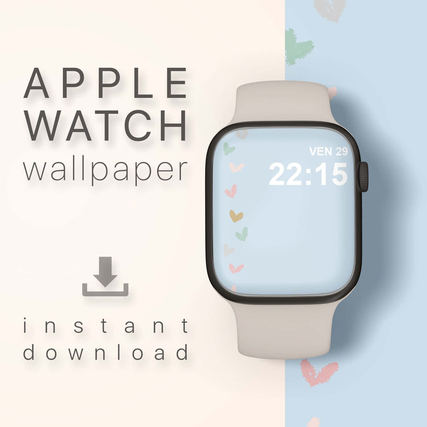 Fondo de pantalla de esfera de reloj Apple con planta linda Fondos de pantalla