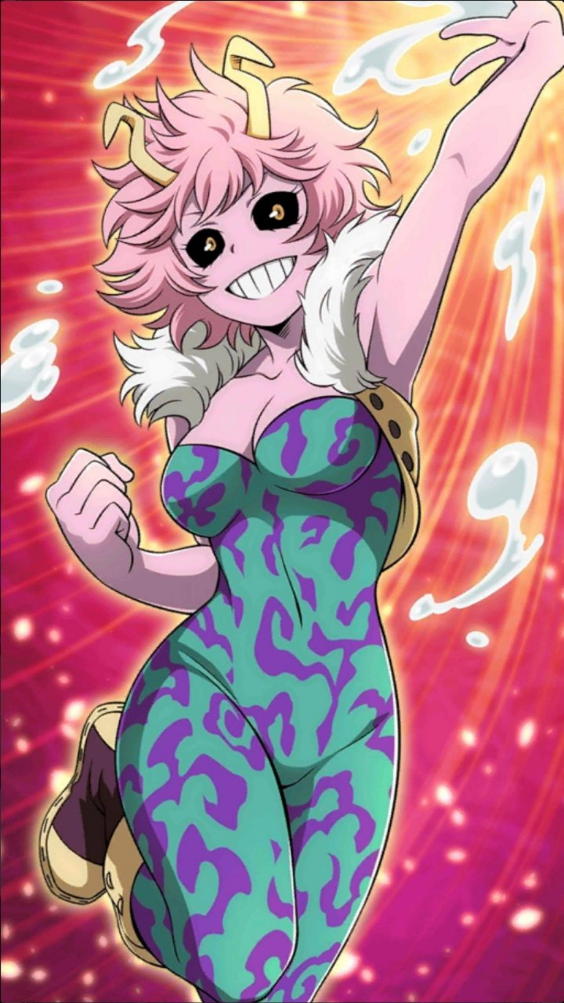 Fondo de pantalla de Mina Ashido de My Hero Academia para iPhone Fondos de pantalla