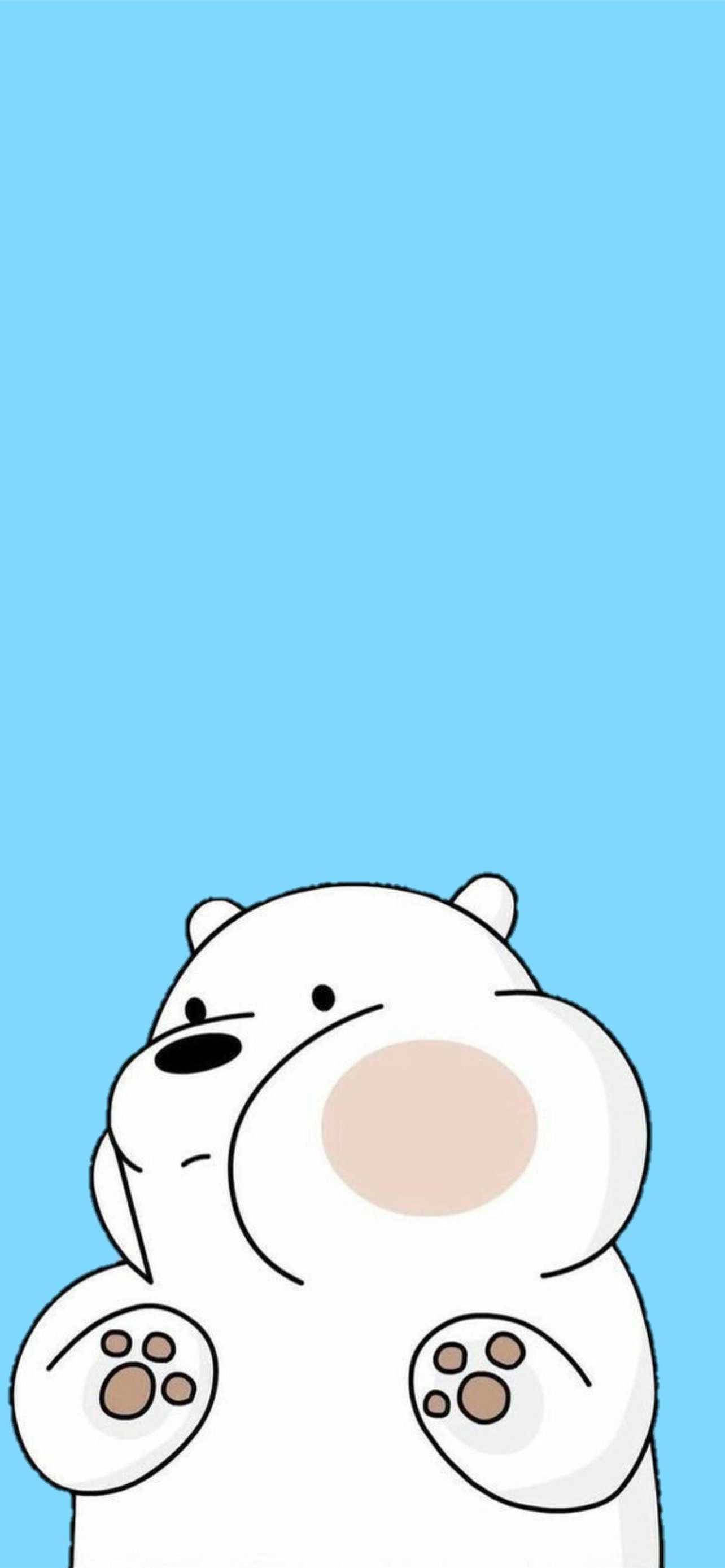 Fondo de pantalla de Oso de Hielo Gordo y Lindo para iPhone Fondos de pantalla