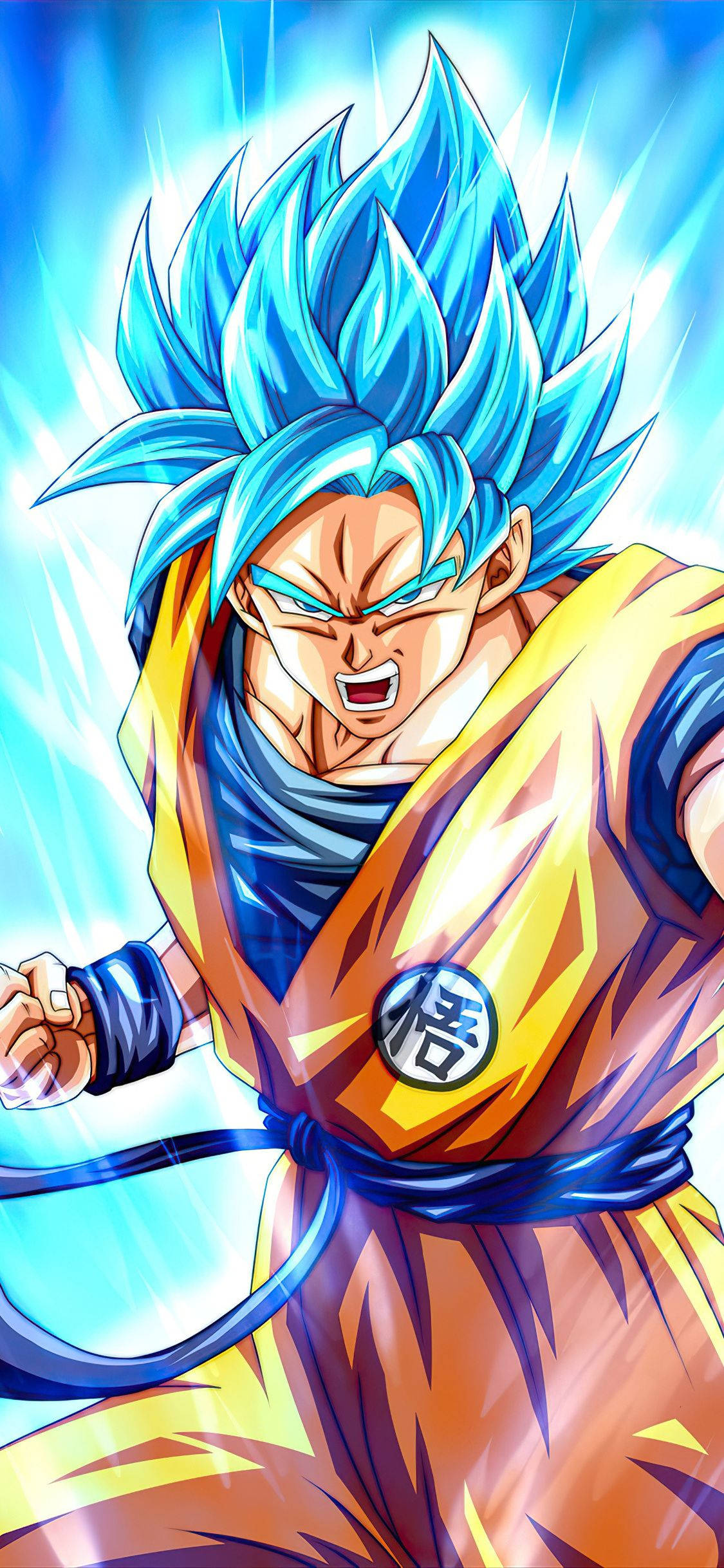 Fondo de pantalla de Son Goku Saiyajin Azul para iPhone Fondos de pantalla