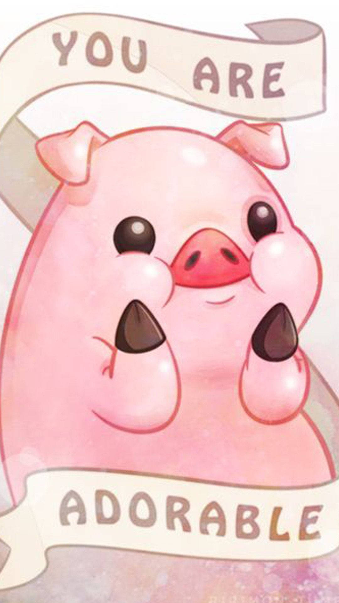 Fondo de pantalla de Waddles de Gravity Falls para teléfono Fondos de pantalla