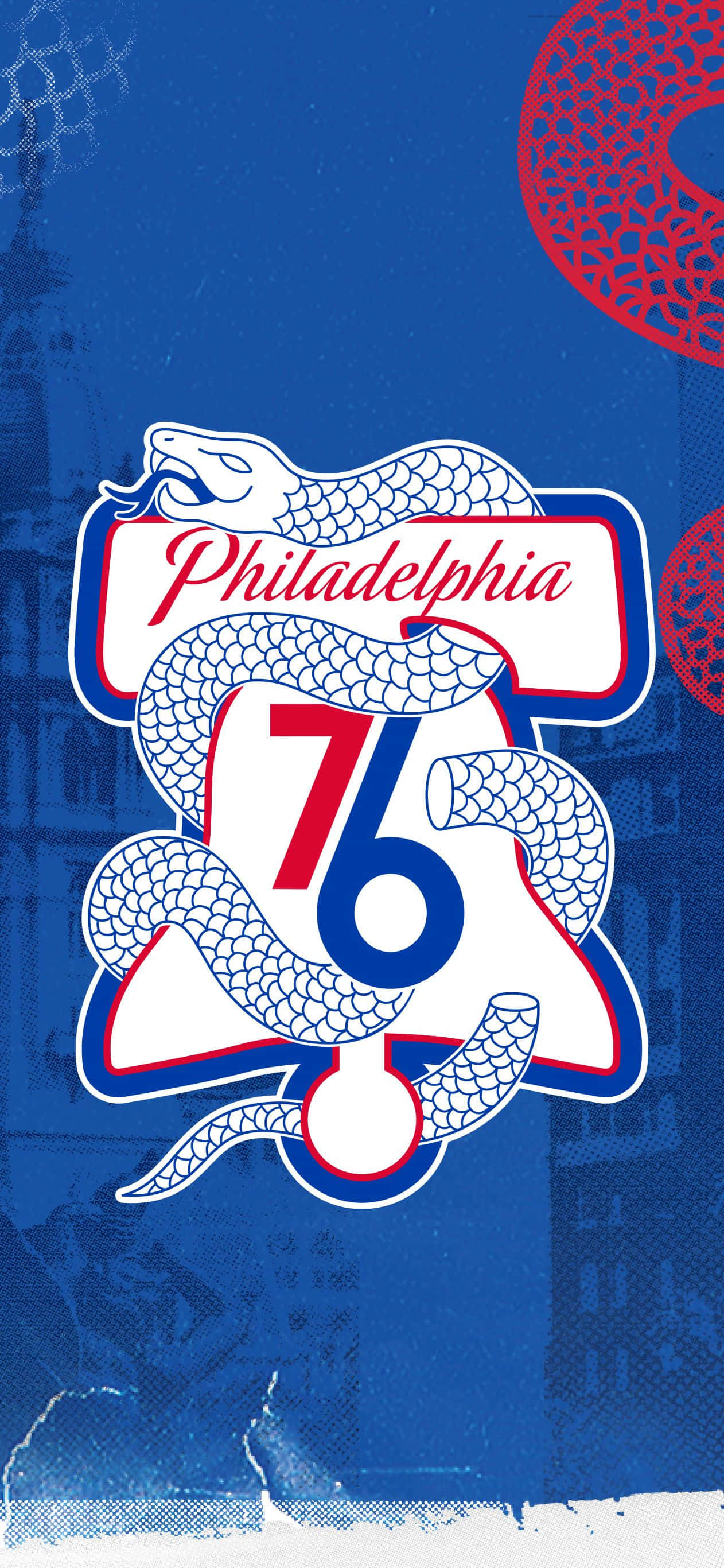 fondo de pantalla del logotipo de los 76ers de Filadelfia Fondos de pantalla