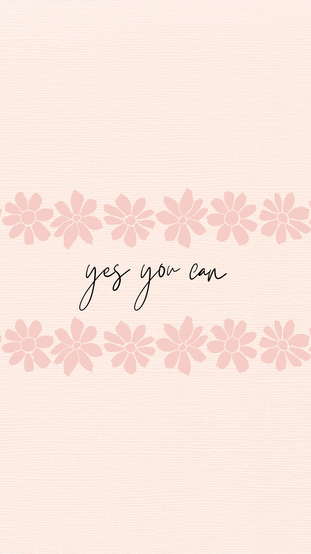 Fondo de pantalla empoderador rosa con frase 'Sí, Tú Puedes' Fondos de pantalla