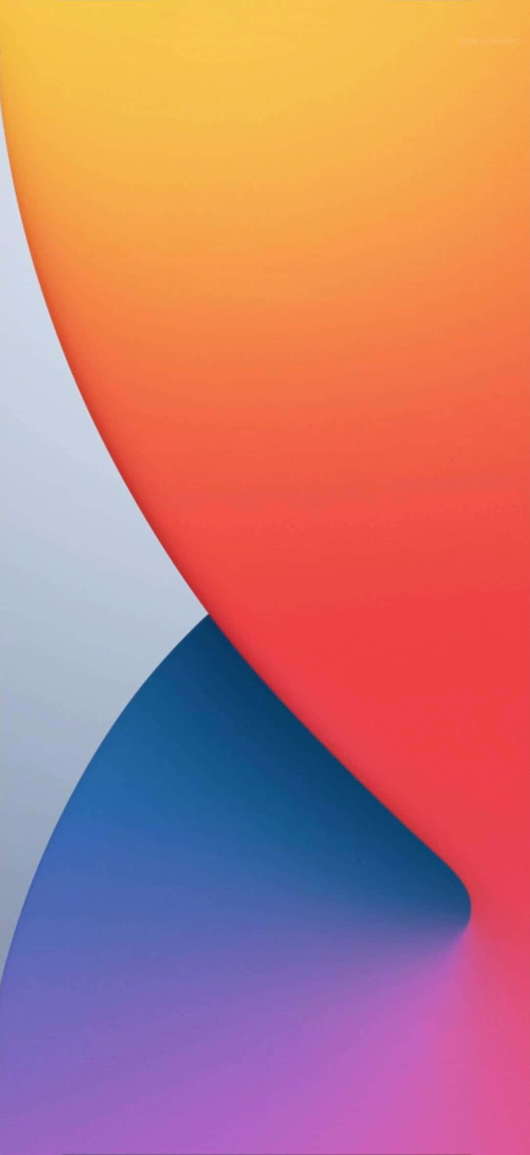 Fondo de pantalla estándar abstracto y colorido de iOS 14 Fondos de pantalla